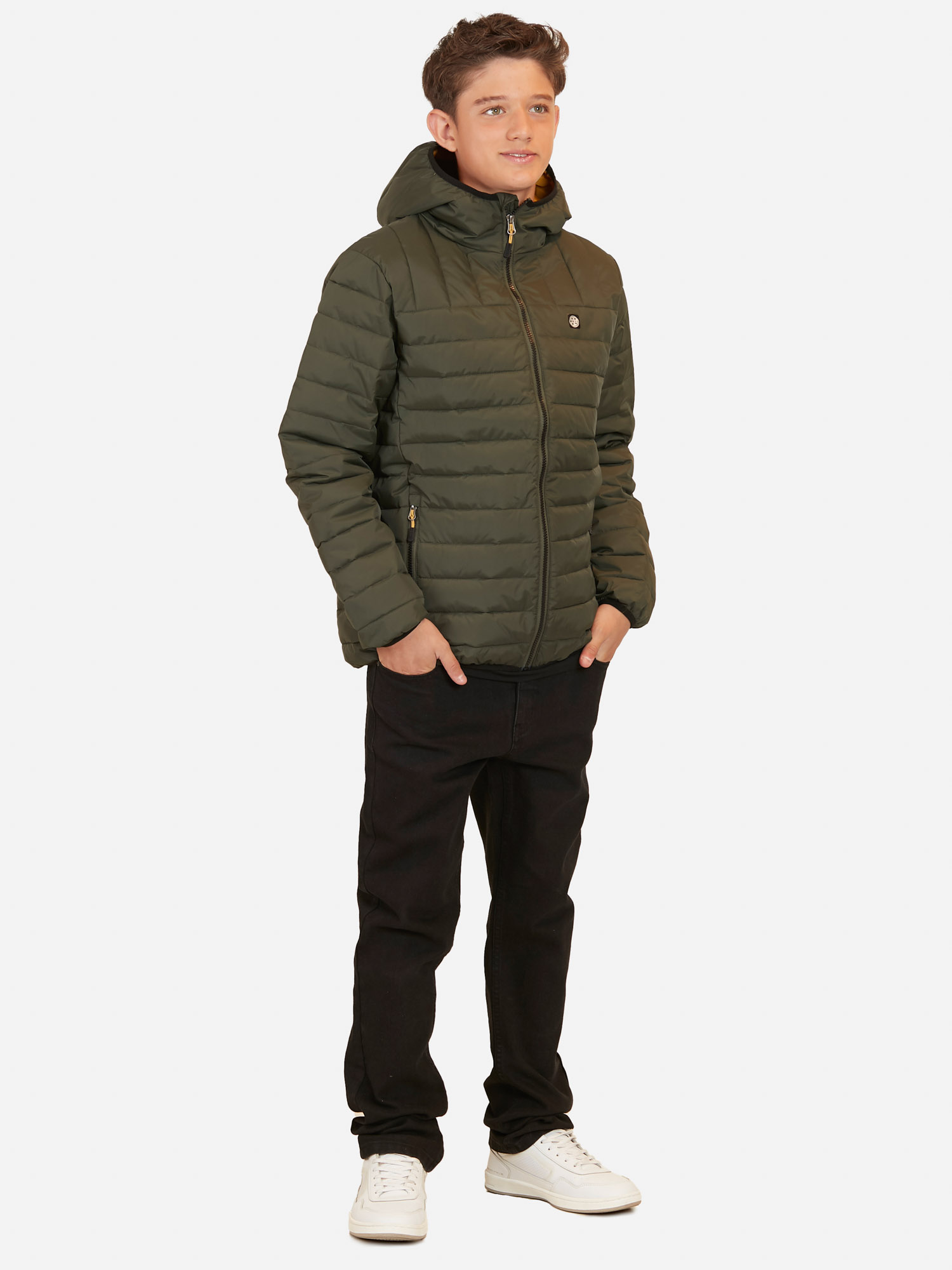 PARKA MANGA LARGA UNISEX MAUI & SONS 5PK947-MI PUFFA ANAHOLA YOUNG OLIVE OLIVO INFANTIL - 4