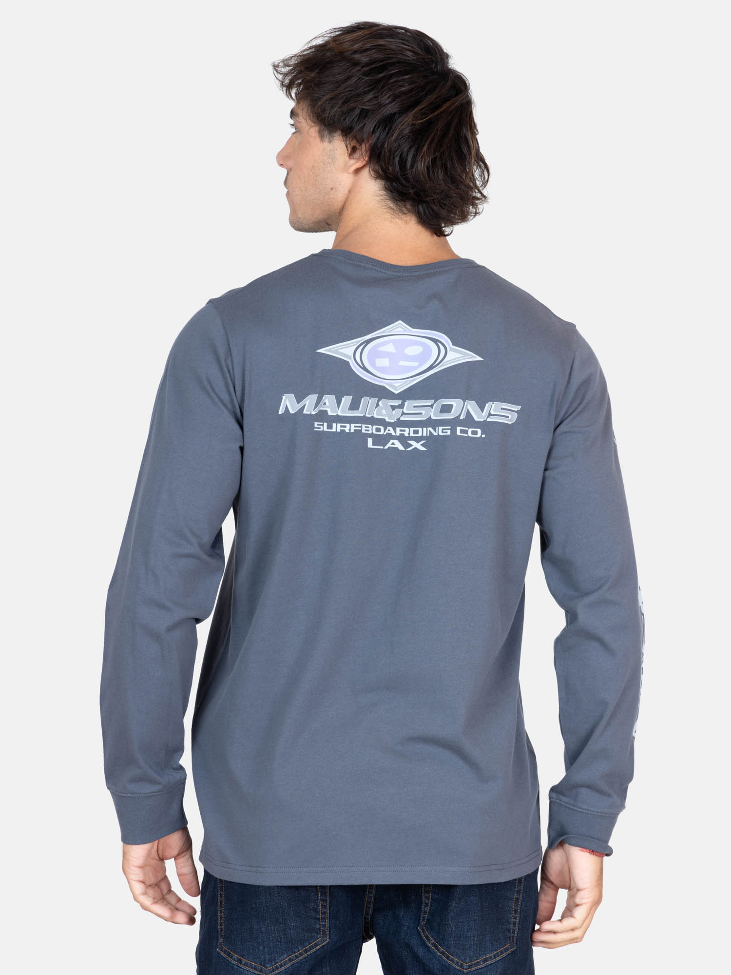 POLERA ML VOLCANO GRIS HOMBRE MAUI AND SONS - 2