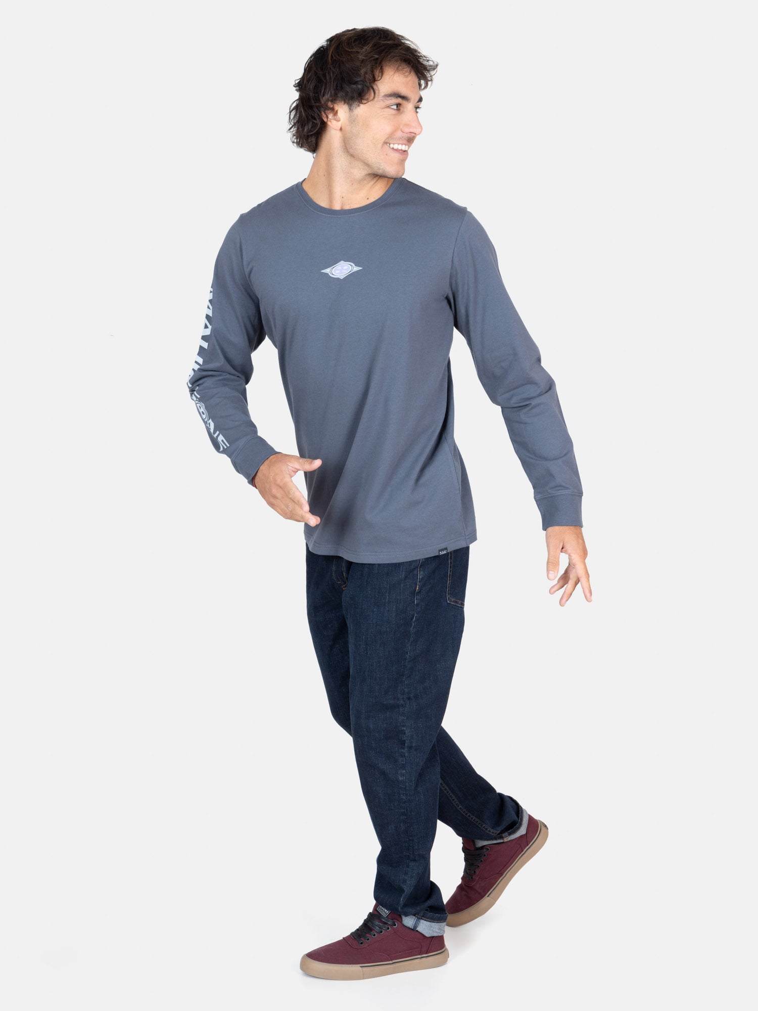 POLERA ML VOLCANO GRIS HOMBRE MAUI AND SONS - 4