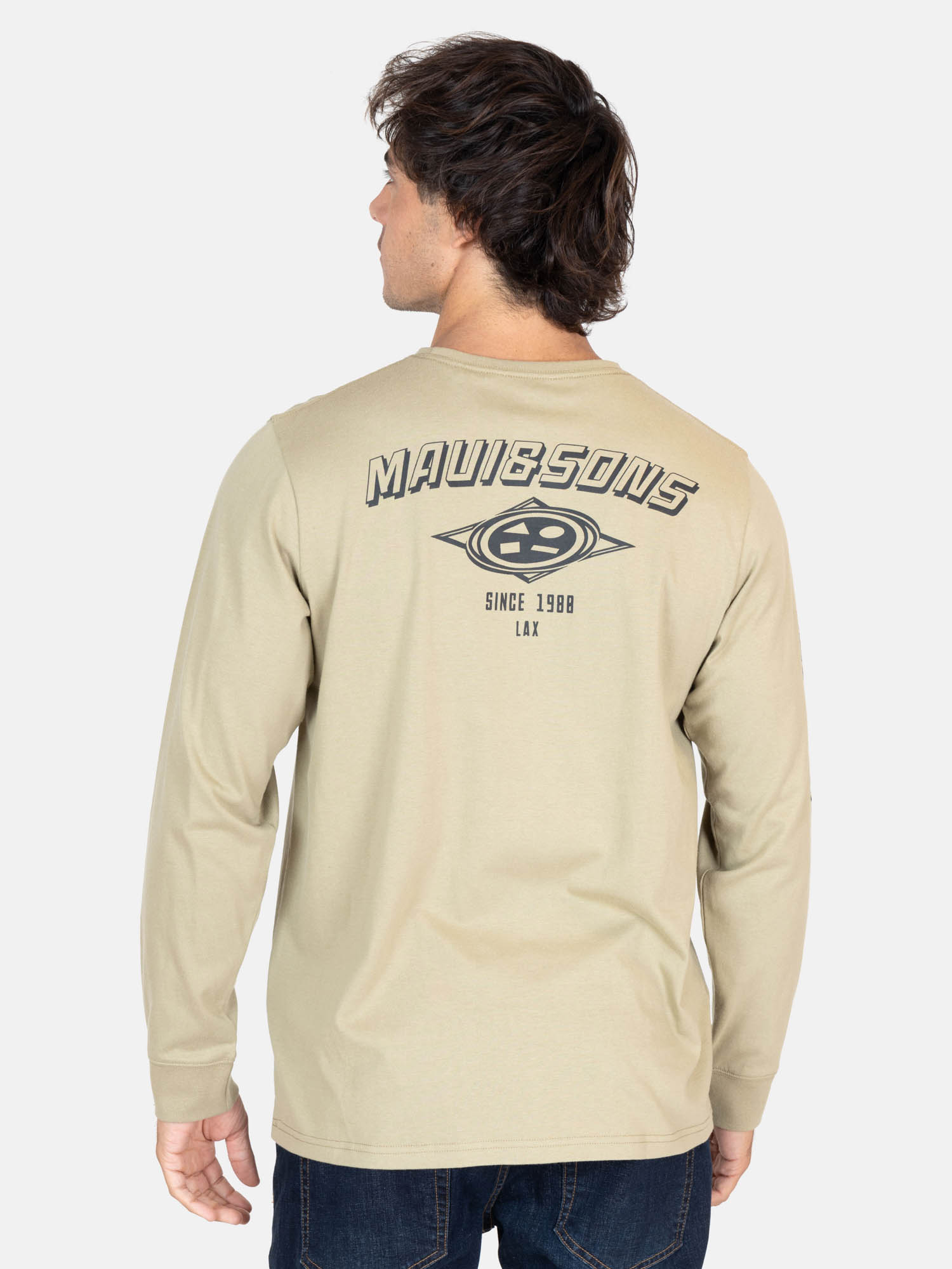 POLERA ML LAGOON CAFÉ HOMBRE MAUI AND SONS - 2