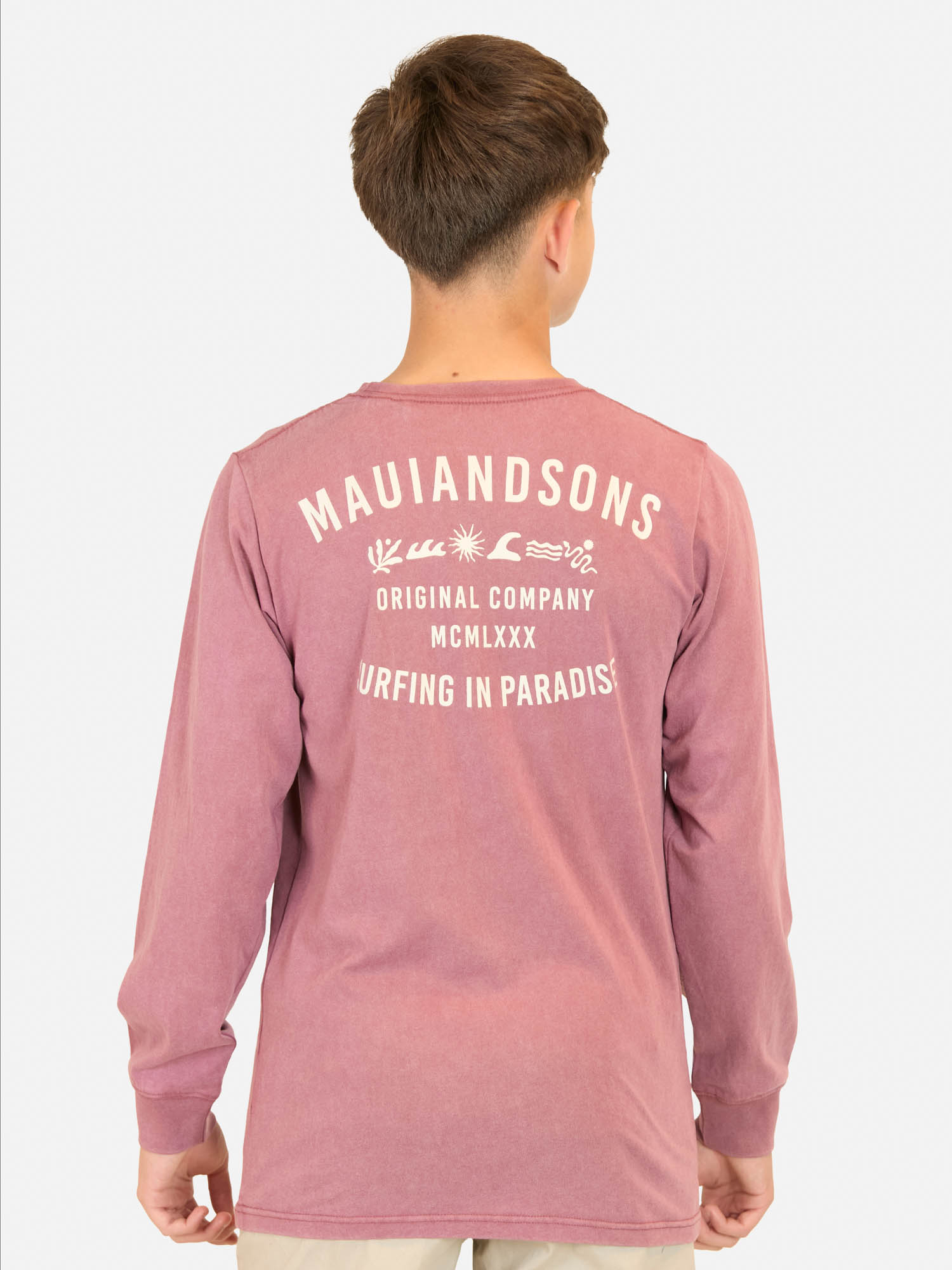 POLERA ML KONA HEAT ROJO INFANTIL MAUI AND SONS - 2