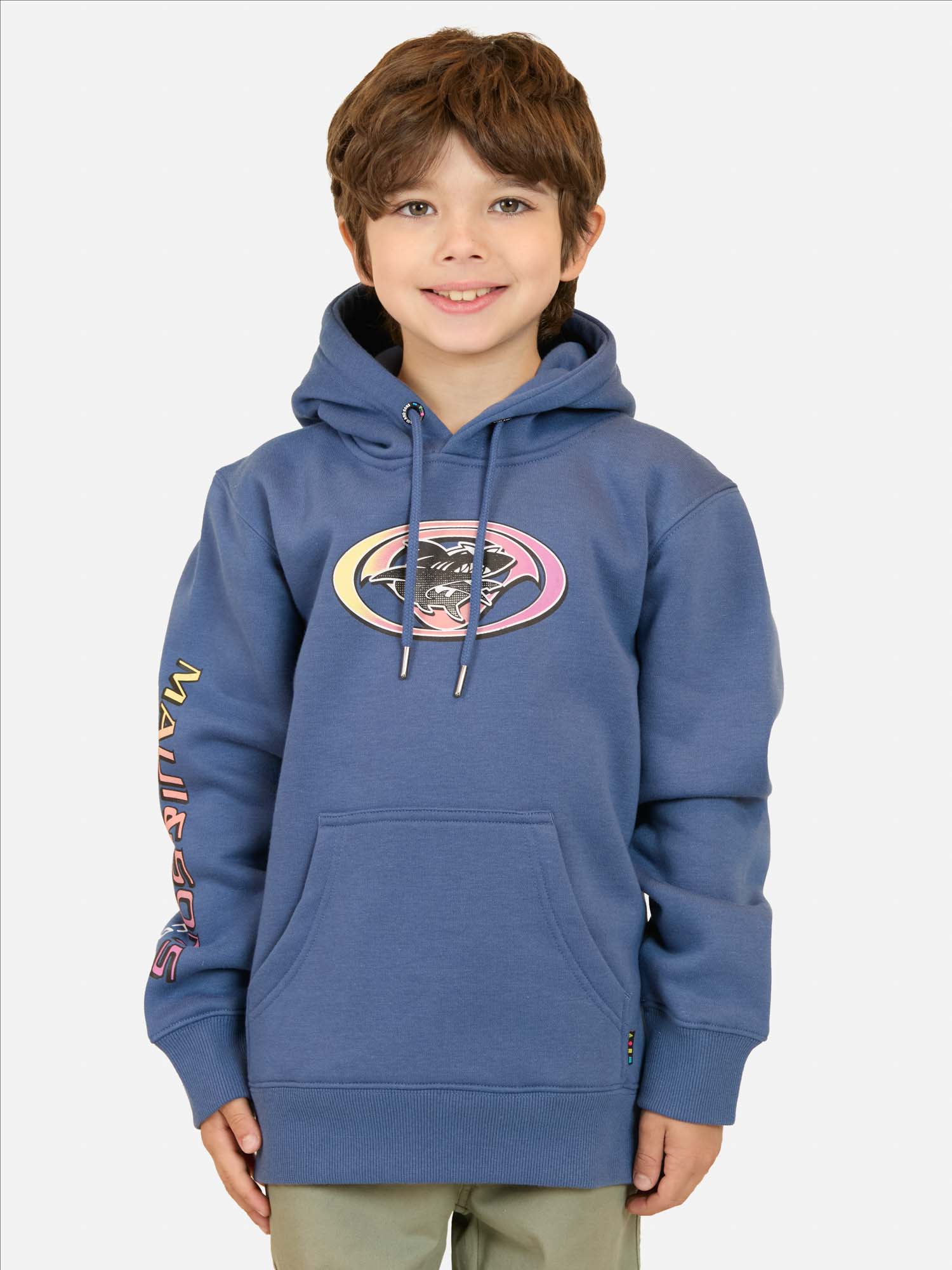 POLERON CANGURO HORIZON AZUL INFANTIL MAUI AND SONS - 1