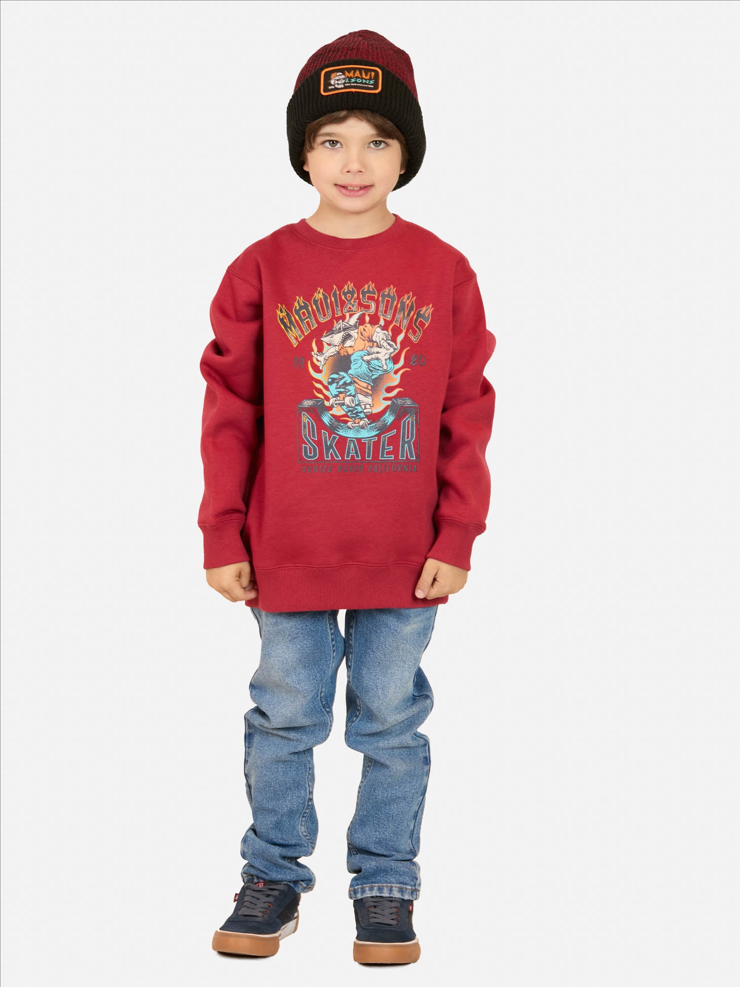POLERON CR WIWA ROJO INFANTIL MAUI AND SONS - 4