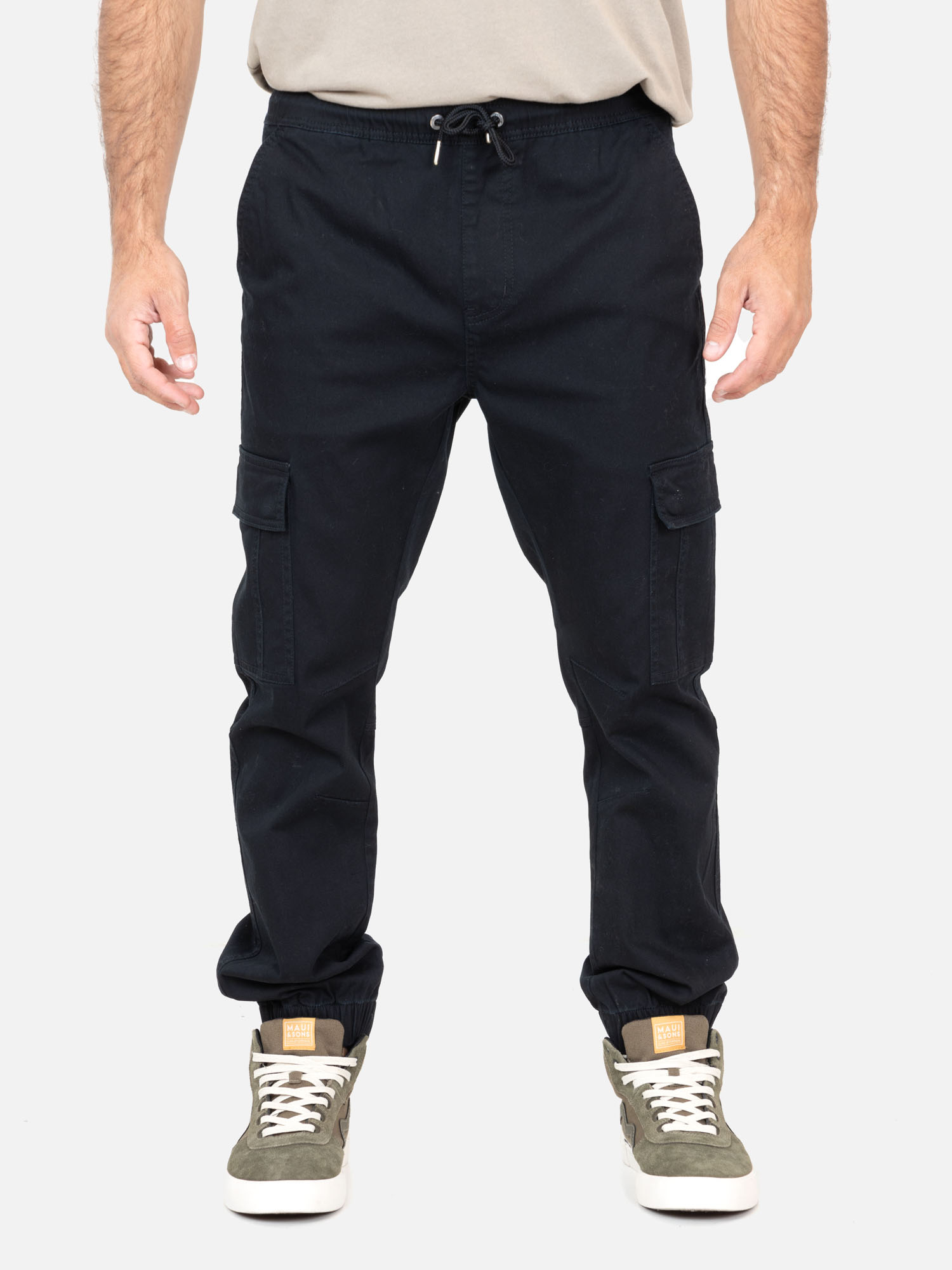 JOGGER ISLANDER NEGRO HOMBRE MAUI AND SONS - 1