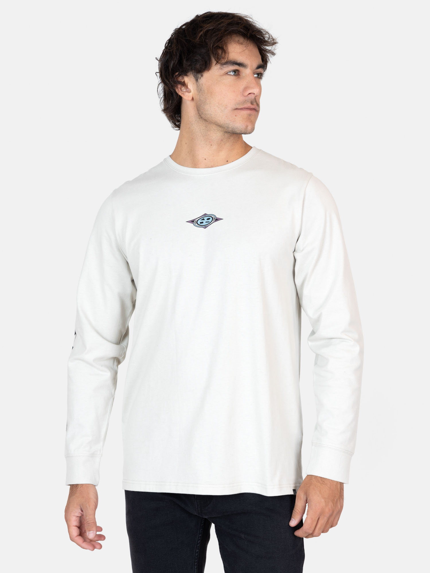 POLERA ML VOLCANO BEIGE HOMBRE MAUI AND SONS - 1