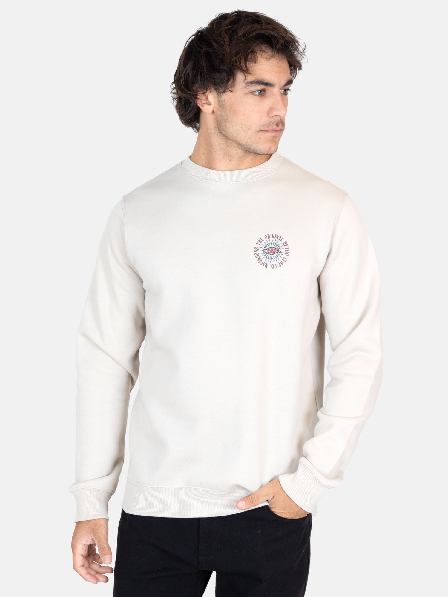 POLERON CR FLAMINGO BEIGE HOMBRE MAUI AND SONS - 1