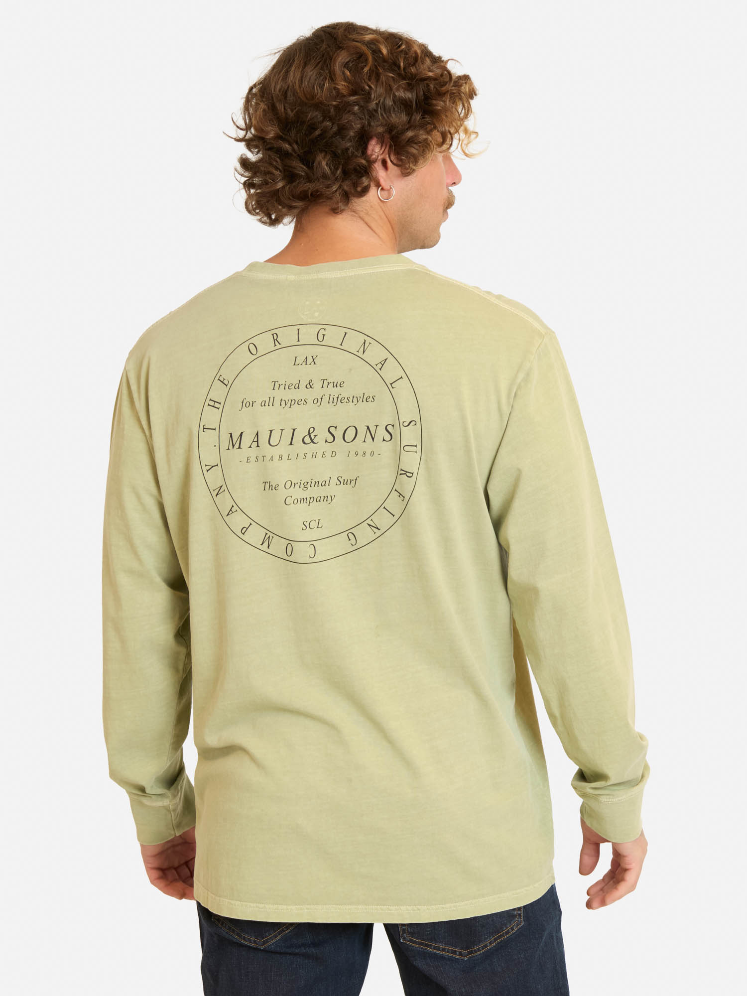 POLERA ML MENOY VERDE HOMBRE MAUI AND SONS - 2