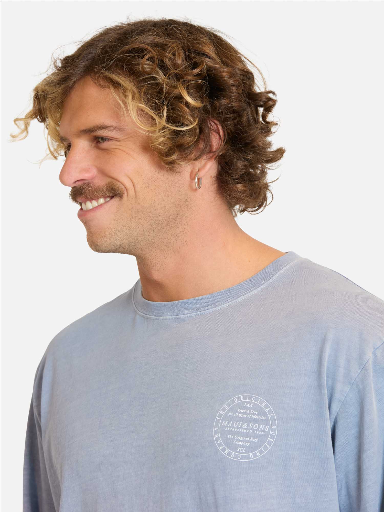 POLERA ML MENOY MORADO HOMBRE MAUI AND SONS - 3