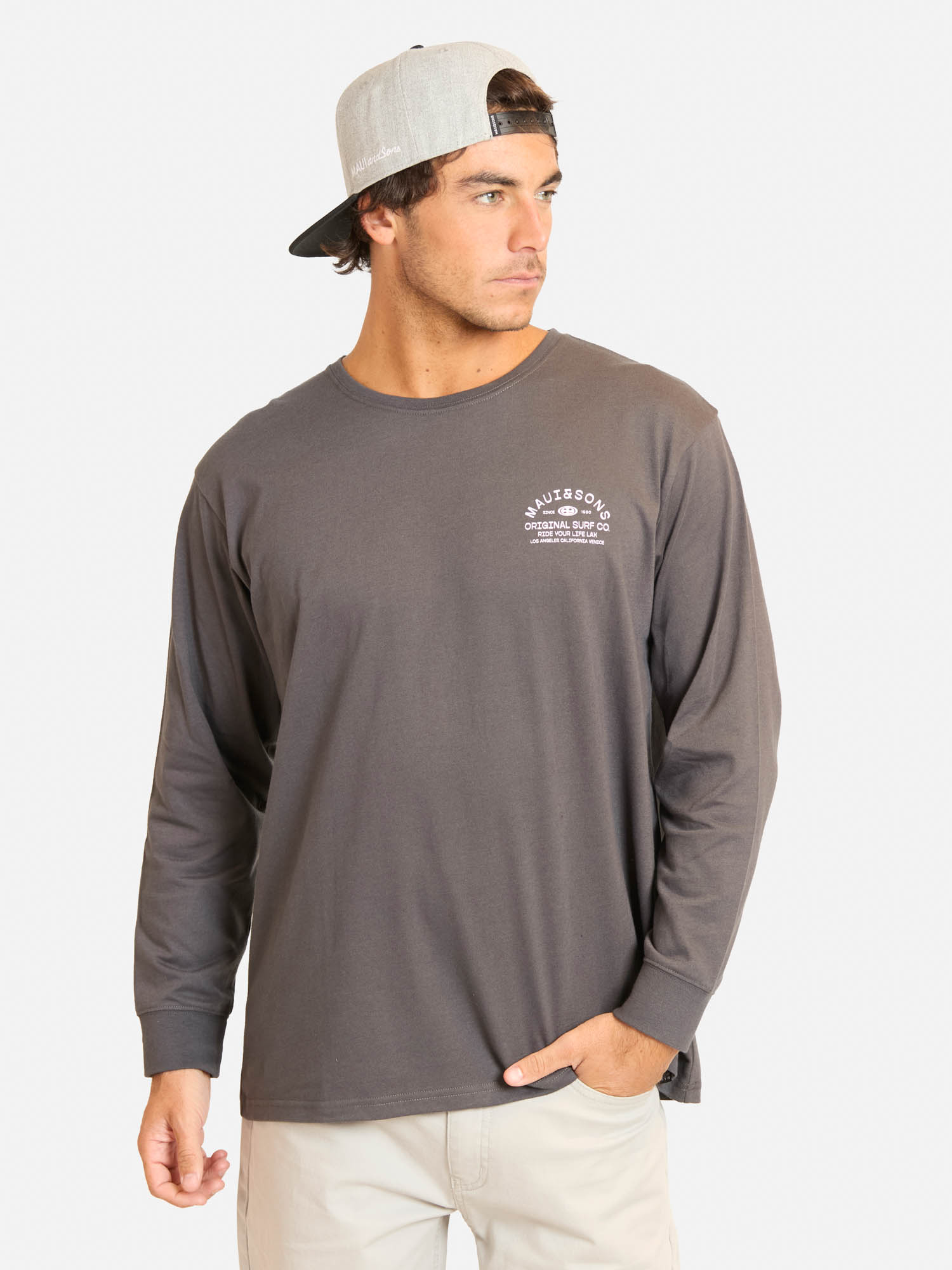 POLERA ML PIREL GRIS HOMBRE MAUI AND SONS - 1