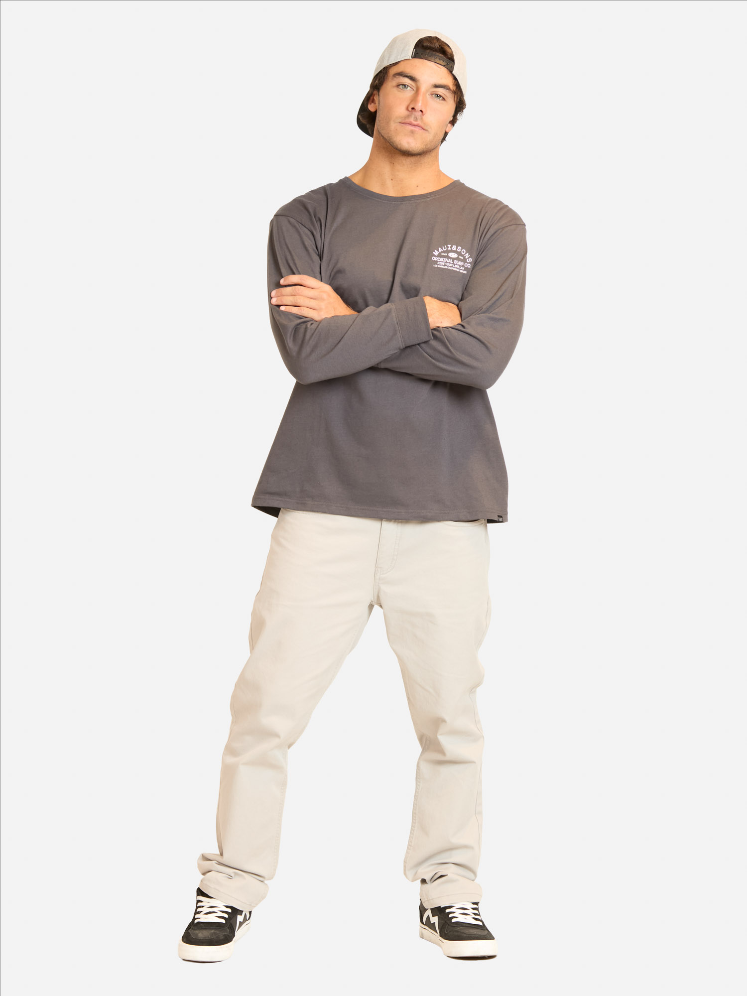 POLERA ML PIREL GRIS HOMBRE MAUI AND SONS - 4