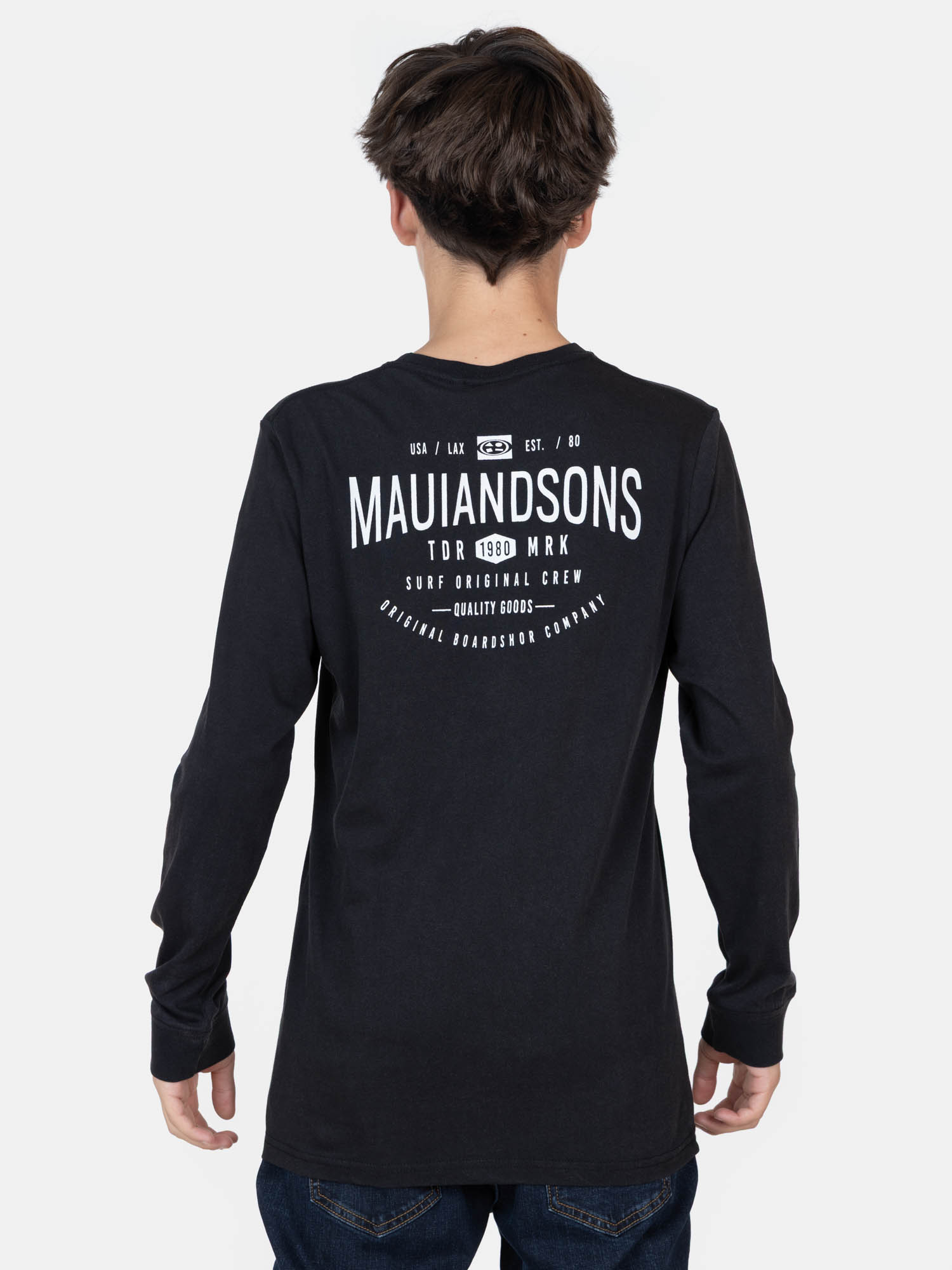 POLERA ML ACTIVE EN COLOR NEGRO INFANTIL MAUI AND SONS - 2