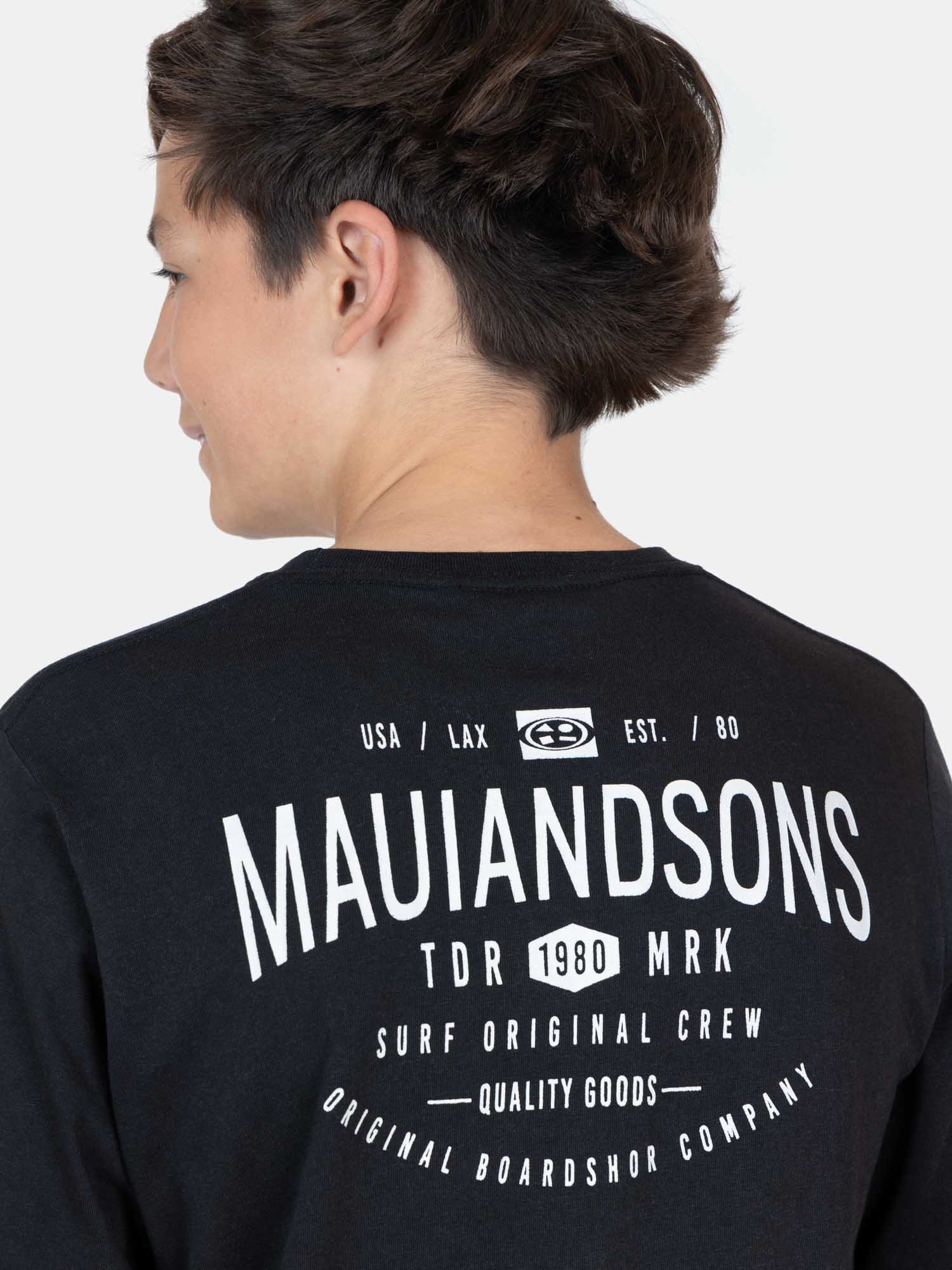 POLERA ML ACTIVE EN COLOR NEGRO INFANTIL MAUI AND SONS - 3