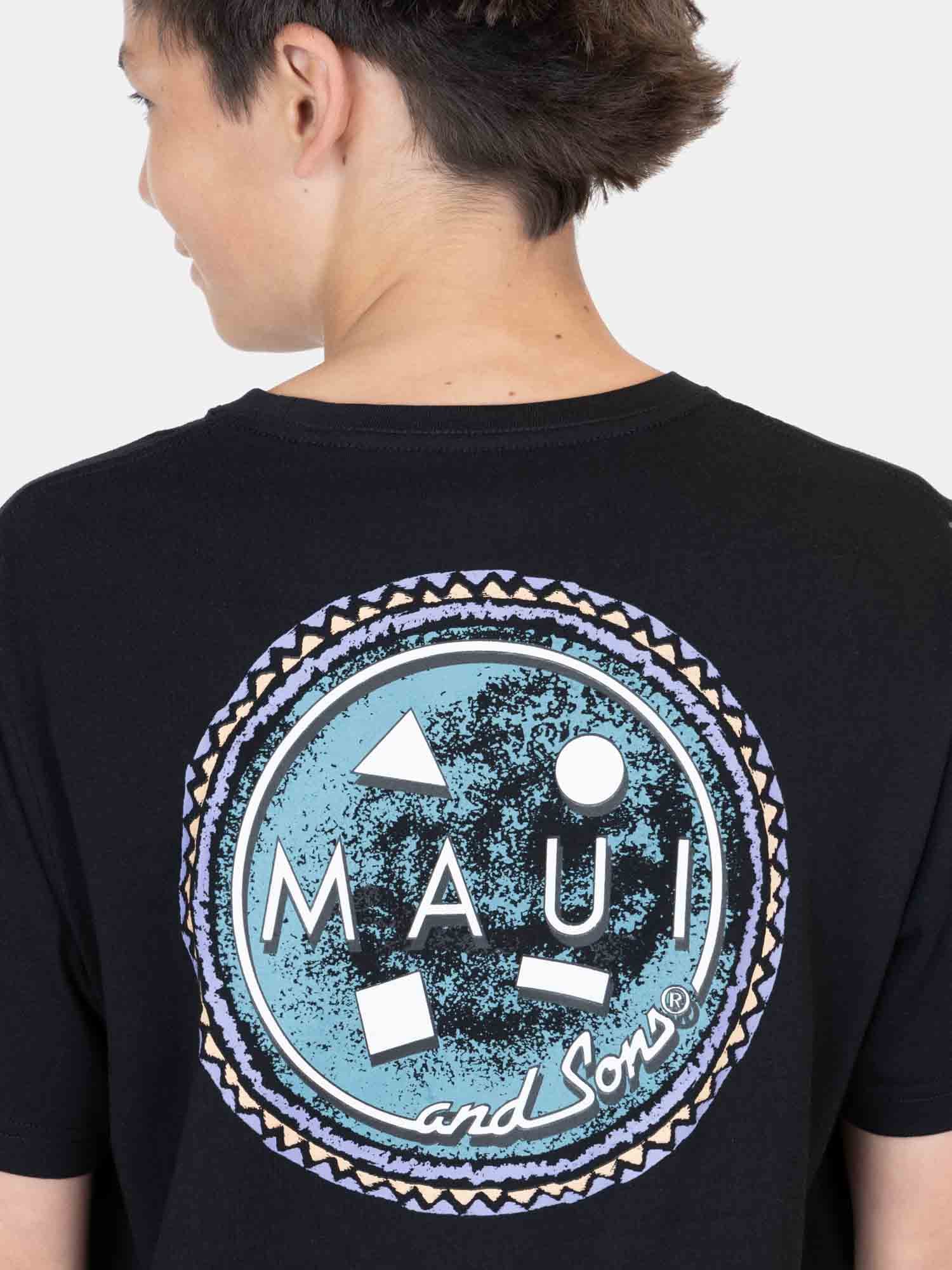 POLERA MC MAREALUX EN COLOR NEGRO INFANTIL MAUI AND SONS - 3