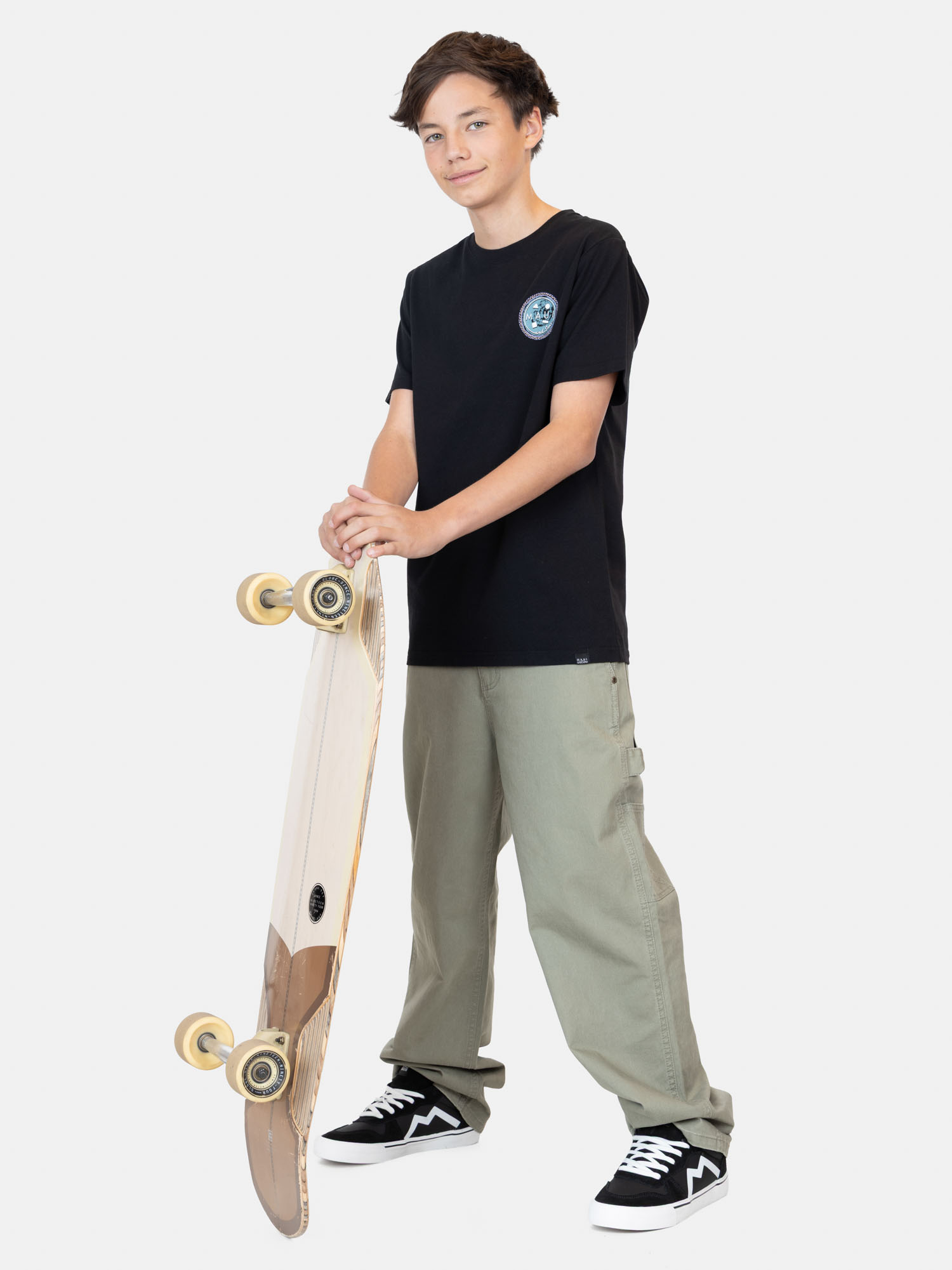 POLERA MC MAREALUX EN COLOR NEGRO INFANTIL MAUI AND SONS - 4
