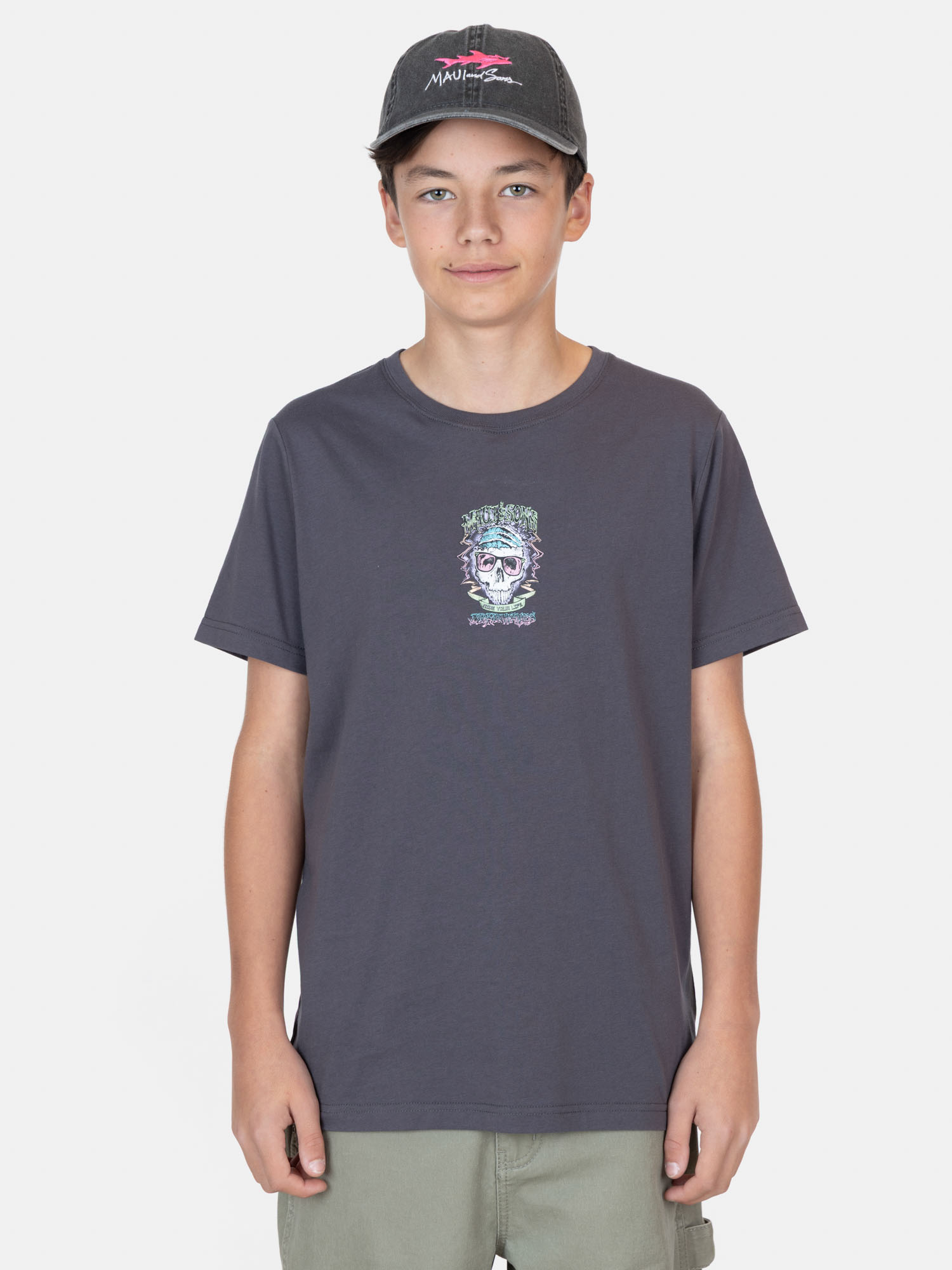 POLERA MC SEASNAPS GRIS INFANTIL MAUI AND SONS - 1