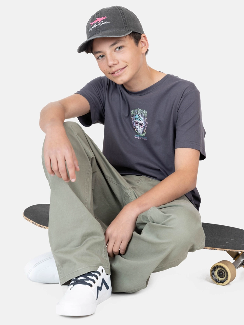 POLERA MC SEASNAPS GRIS INFANTIL MAUI AND SONS - 4