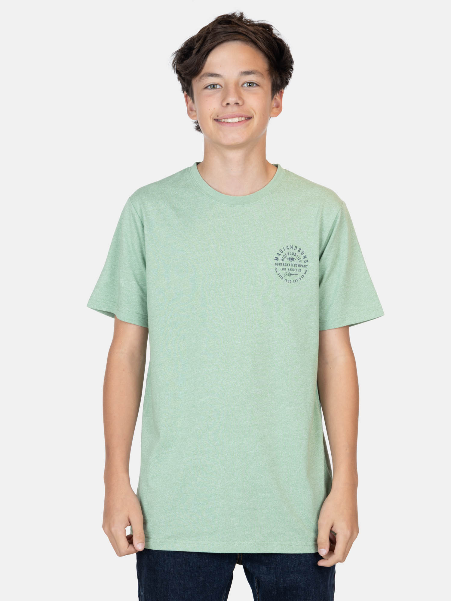 POLERA MC ECLIPSE VERDE INFANTIL MAUI AND SONS - 1