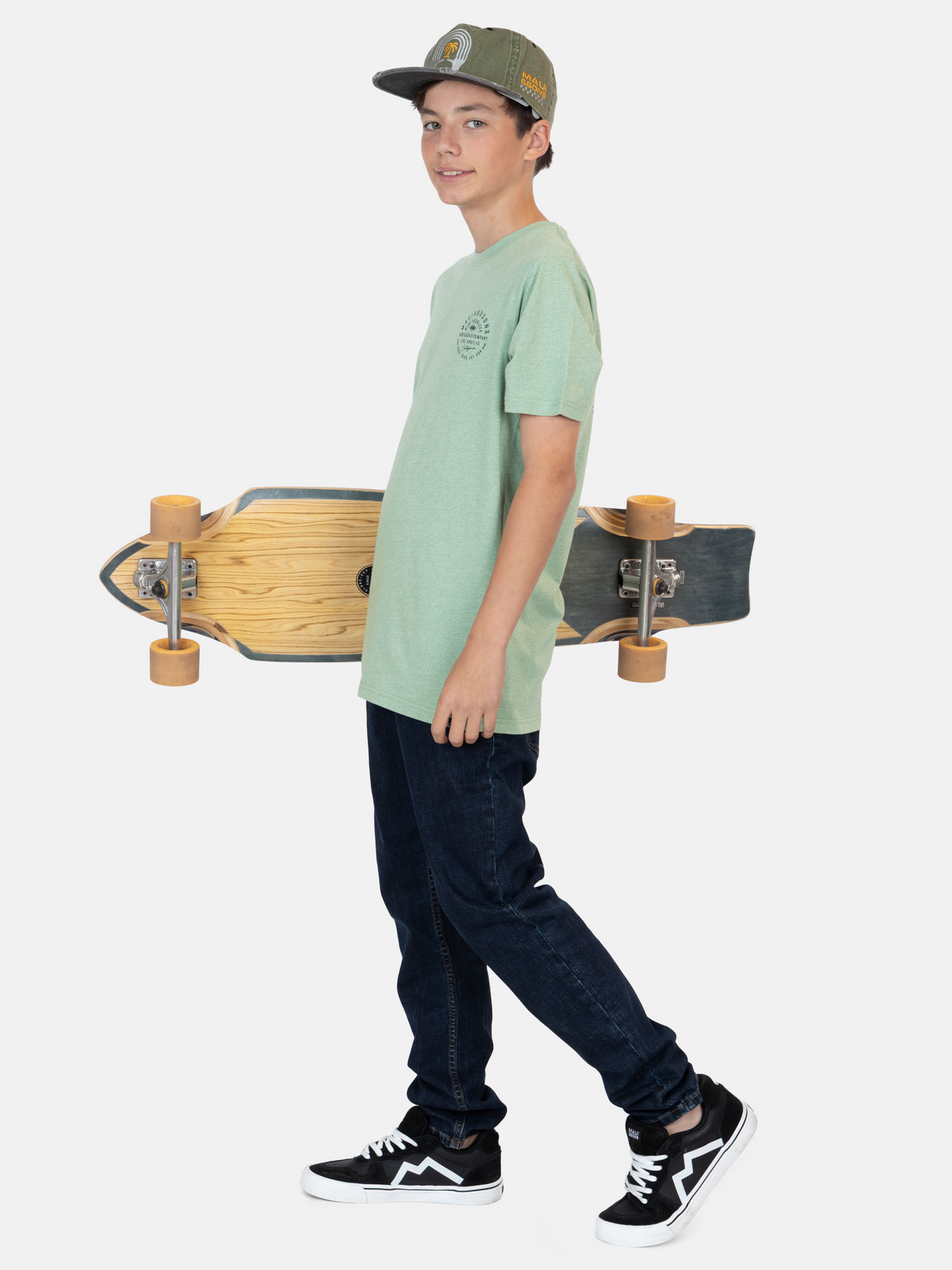 POLERA MC ECLIPSE VERDE INFANTIL MAUI AND SONS - 4