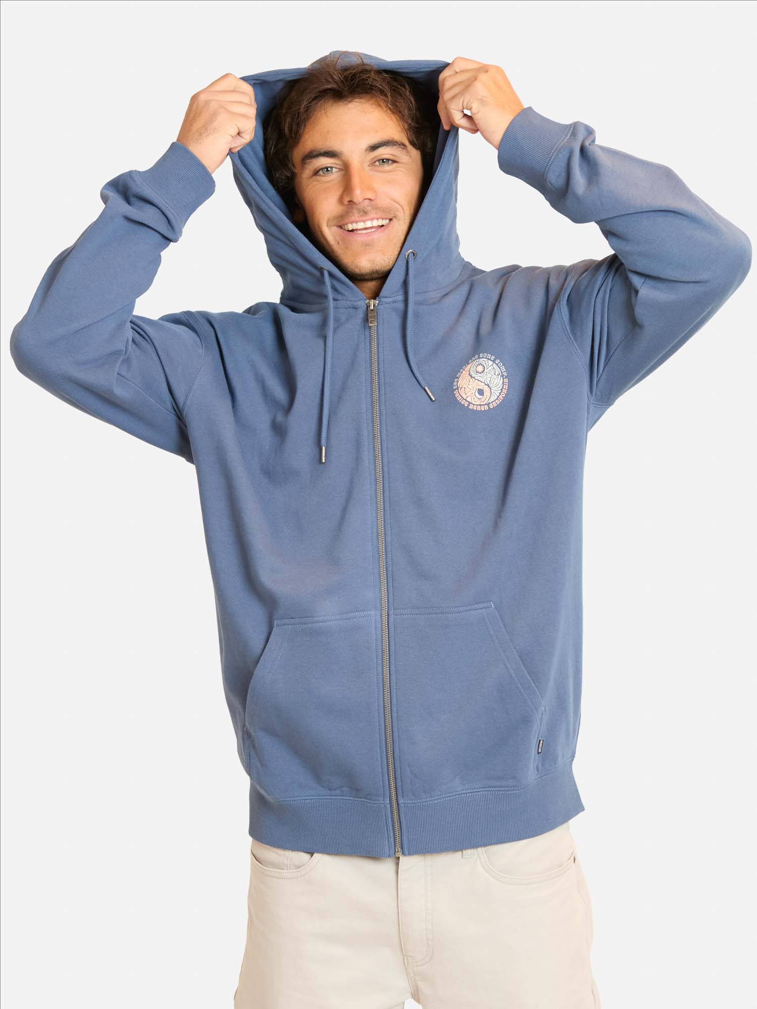 POLERON FZ FLOWBAY AZUL HOMBRE MAUI AND SONS - 1