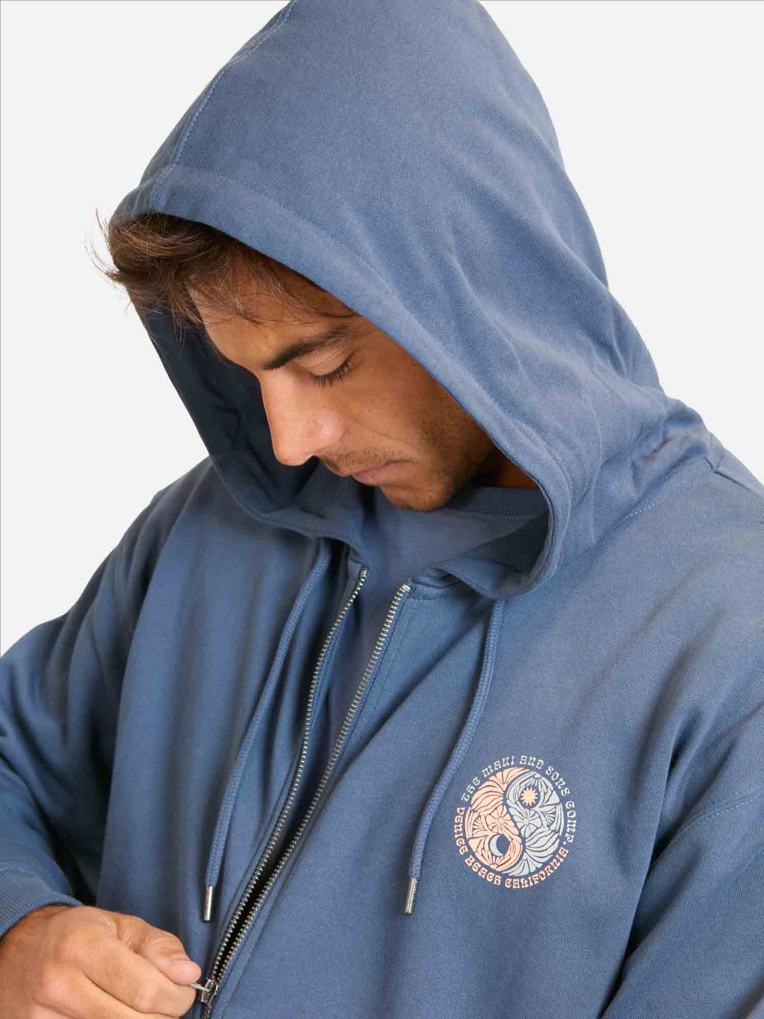 POLERON FZ FLOWBAY AZUL HOMBRE MAUI AND SONS - 3