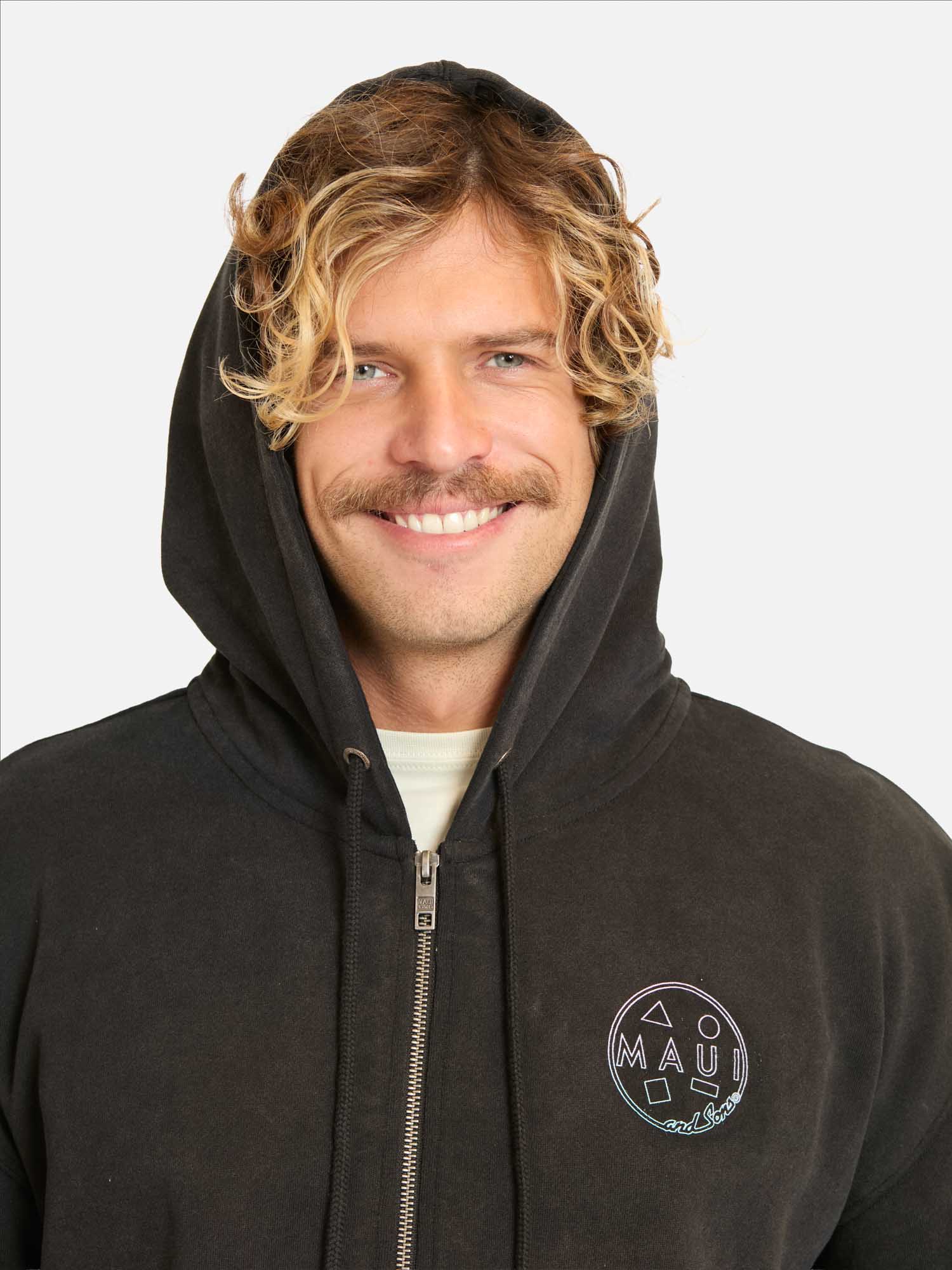 POLERON FZ MAUIKORE EN COLOR NEGRO HOMBRE MAUI AND SONS - 3