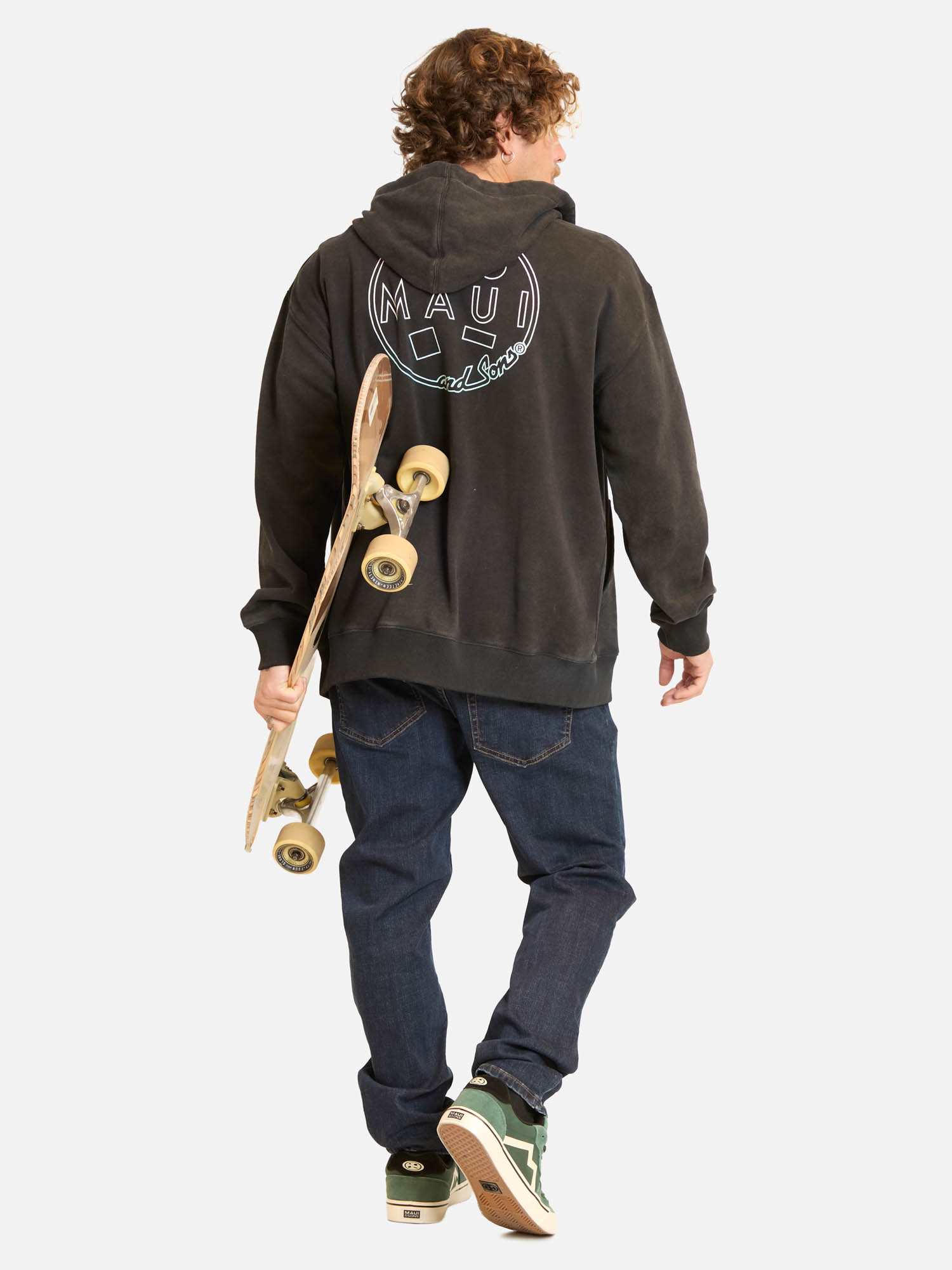 POLERON FZ MAUIKORE EN COLOR NEGRO HOMBRE MAUI AND SONS - 4