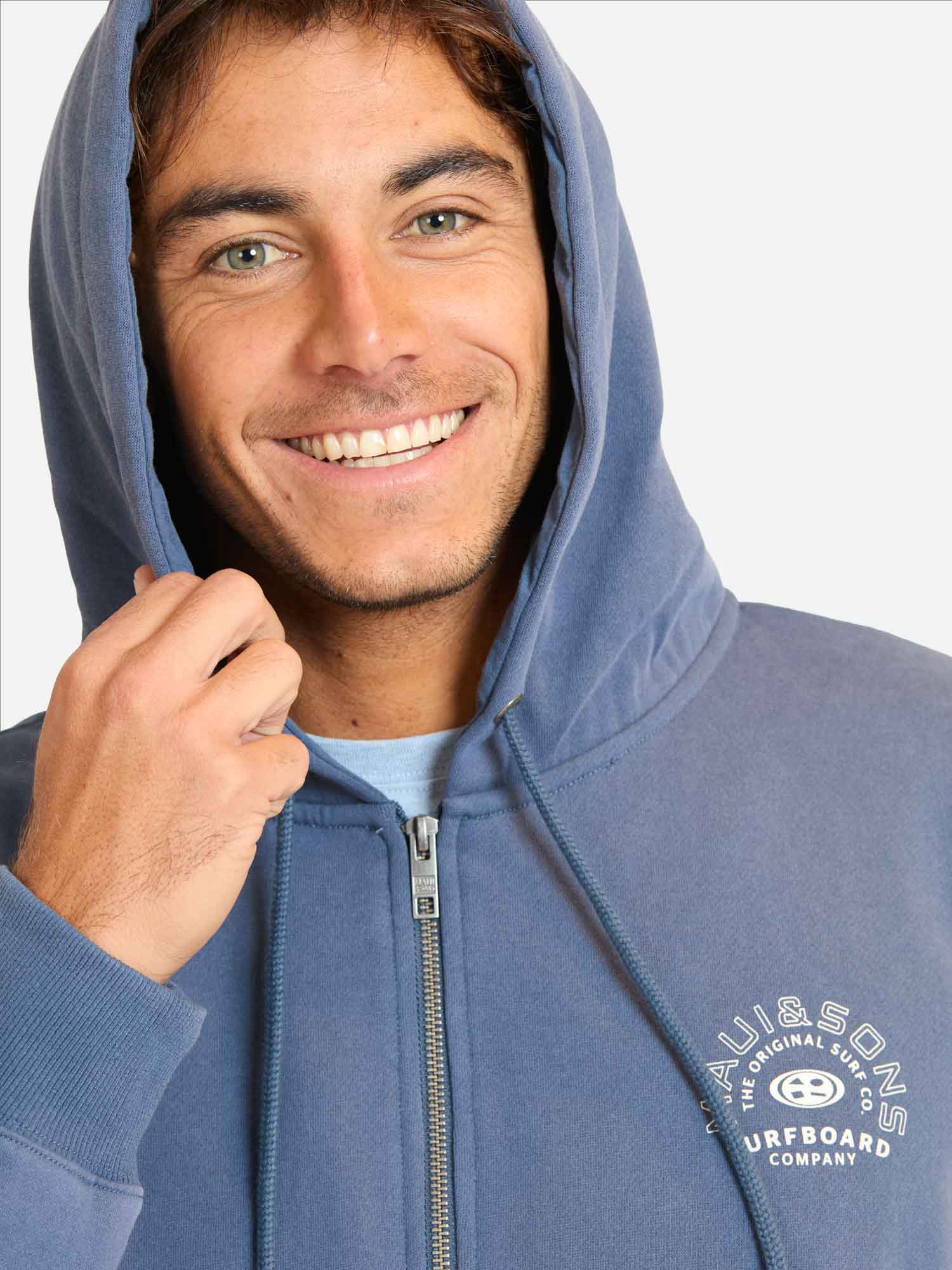 POLERON FZ SALITREX AZUL HOMBRE MAUI AND SONS - 3
