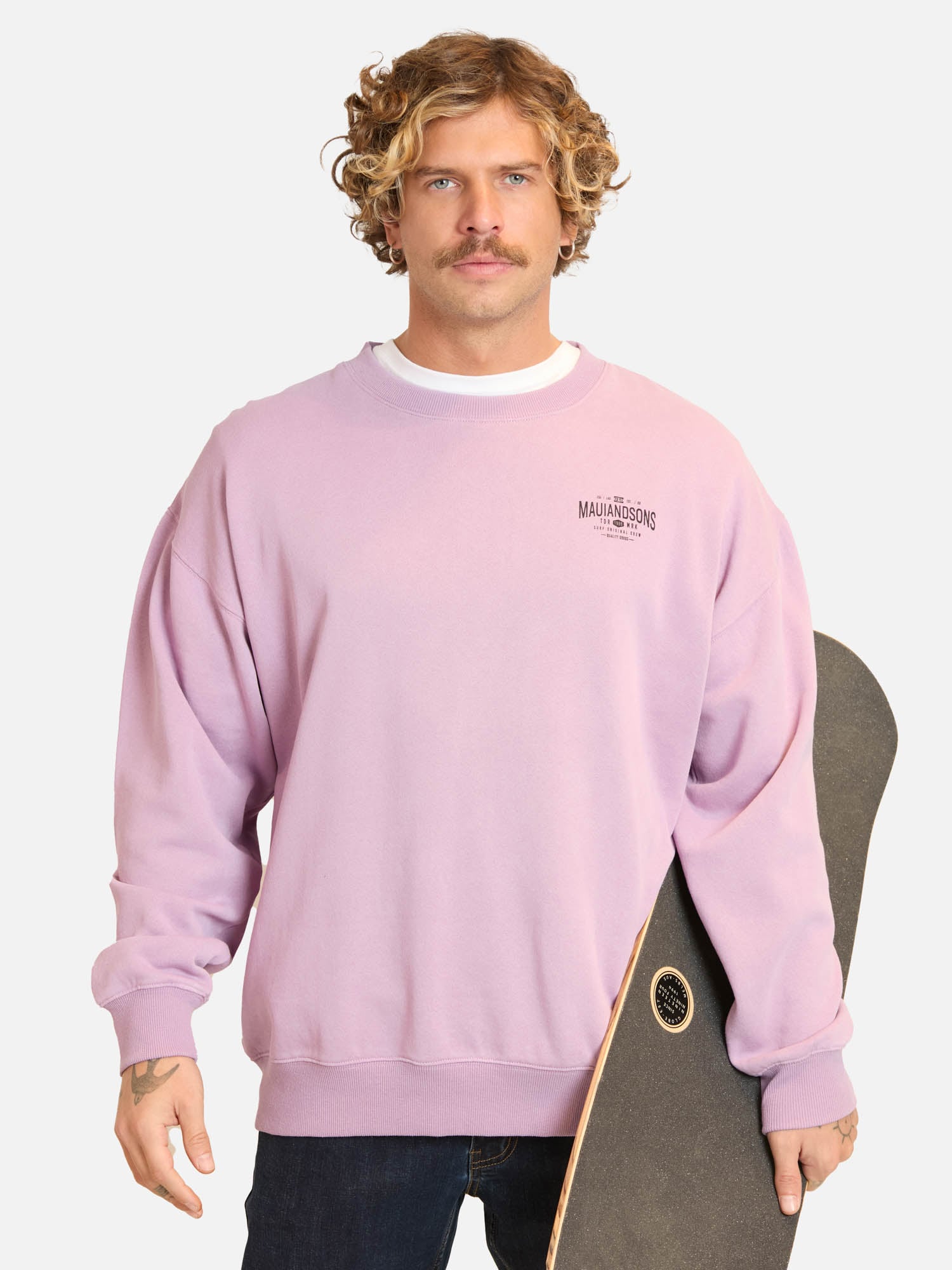 POLERON CR SOLORIA MORADO HOMBRE MAUI AND SONS - 1