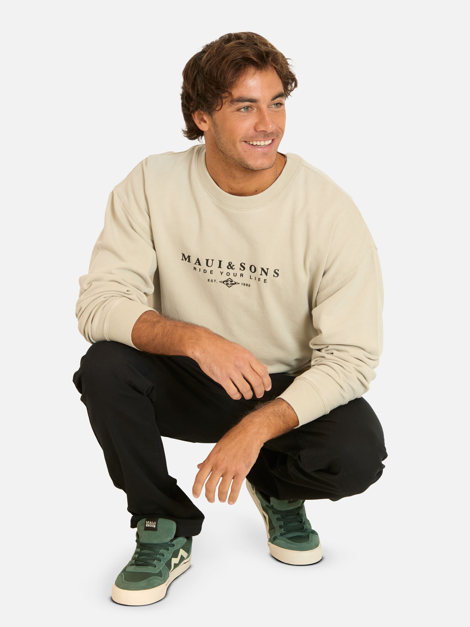 POLERON CR OCEANDRA BEIGE HOMBRE MAUI AND SONS - 4
