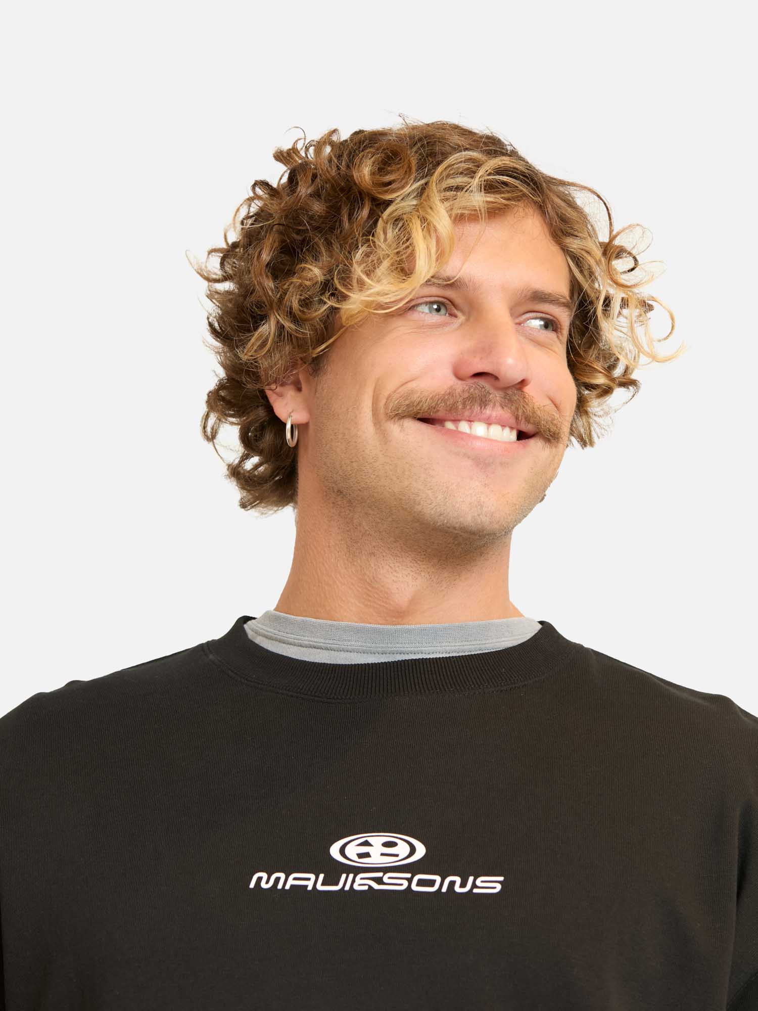 POLERON CR FLOWTICA EN COLOR NEGRO HOMBRE MAUI AND SONS - 3