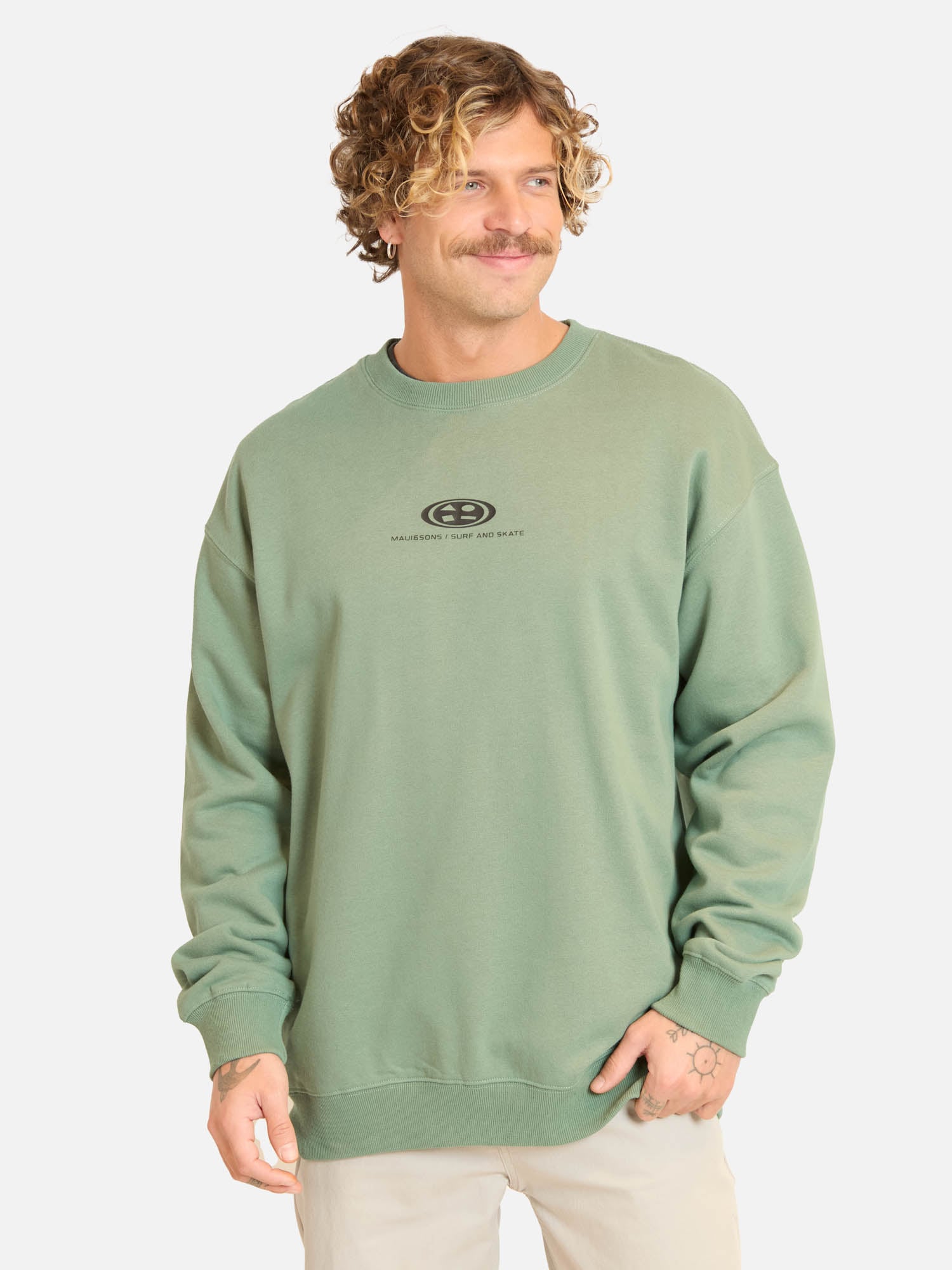 POLERON CR COSTAVIA VERDE HOMBRE MAUI AND SONS - 1