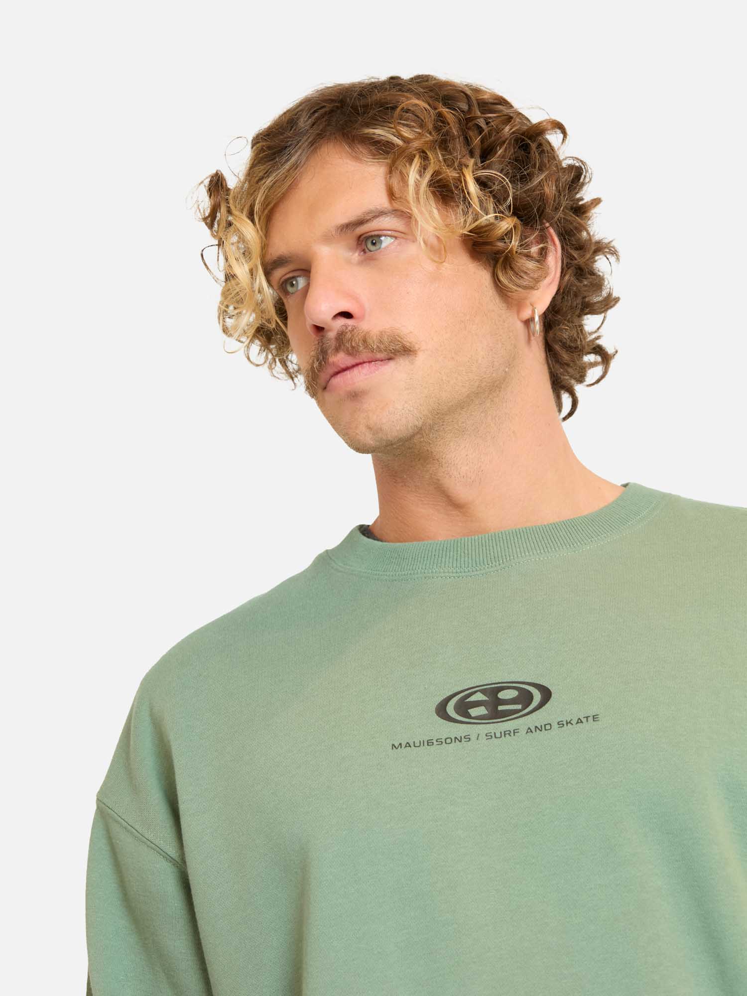 POLERON CR COSTAVIA VERDE HOMBRE MAUI AND SONS - 3