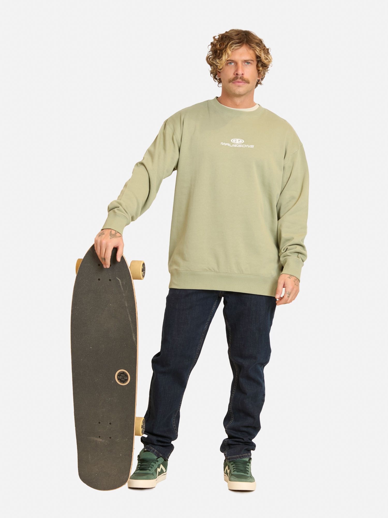 POLERON CR FLOWTICA VERDE HOMBRE MAUI AND SONS - 4