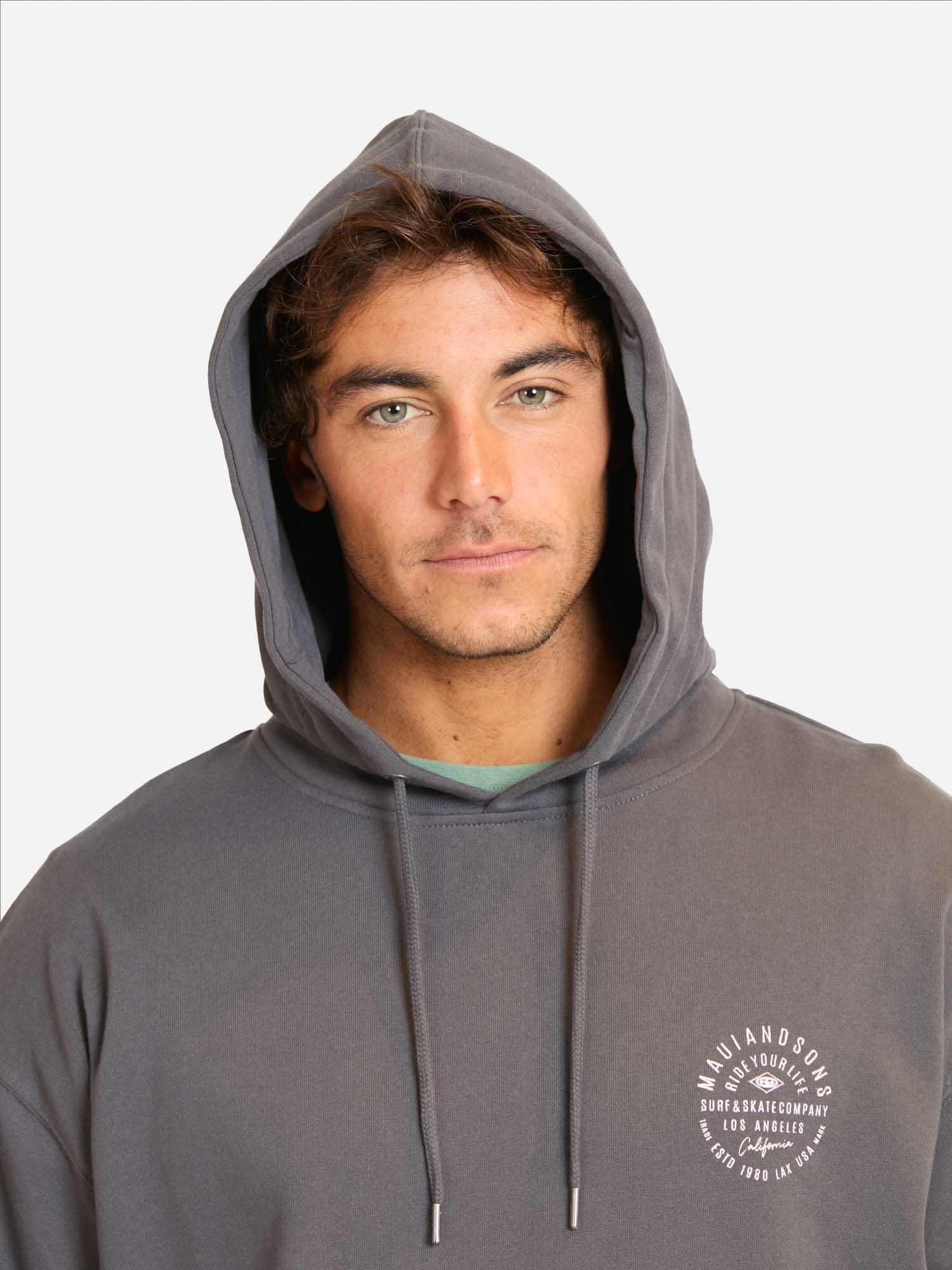 POLERON CANGURO SUNOMIA GRIS HOMBRE MAUI AND SONS - 3