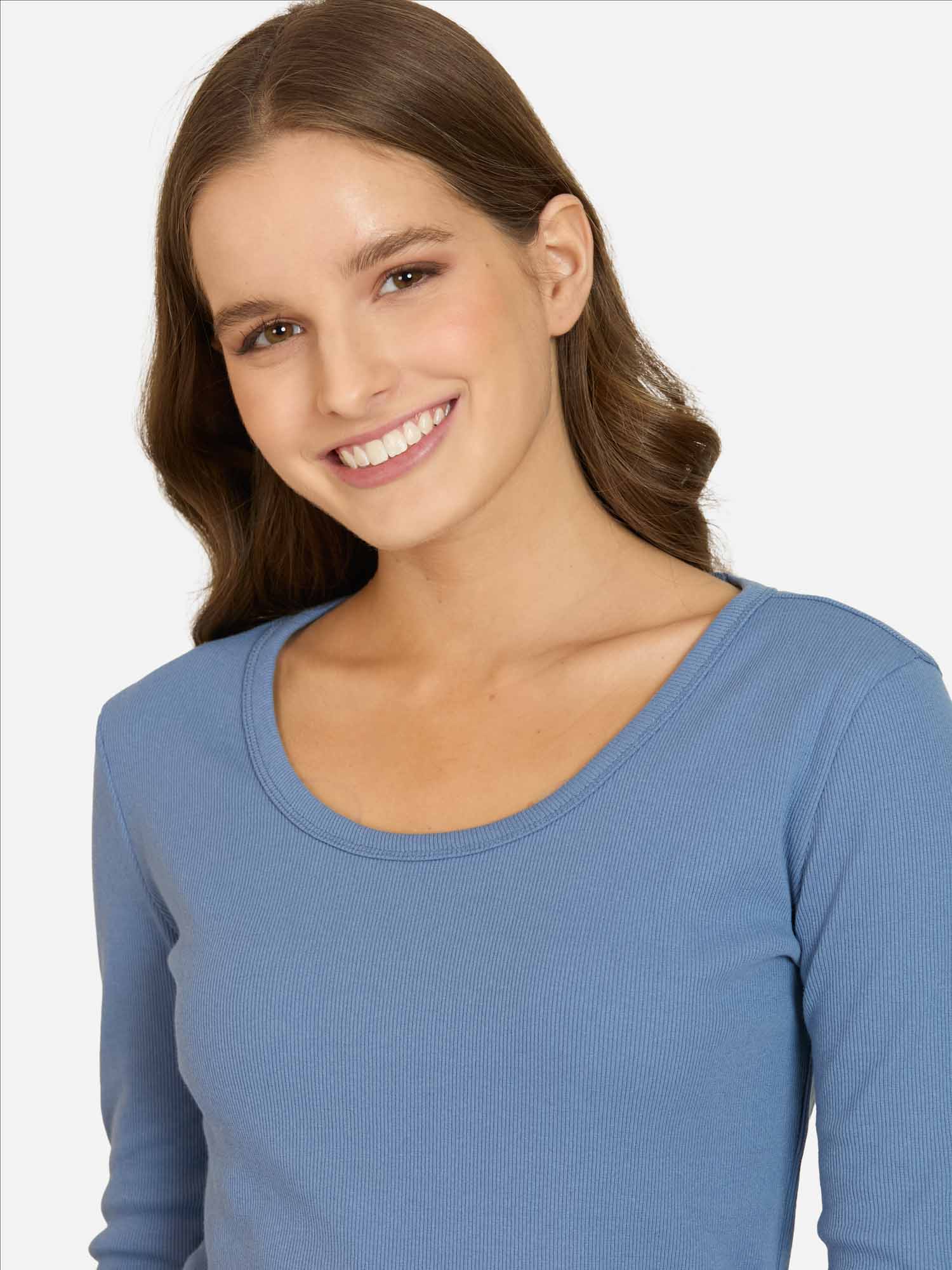 POLERA ML LIORA AZUL MUJER MAUI AND SONS - 3