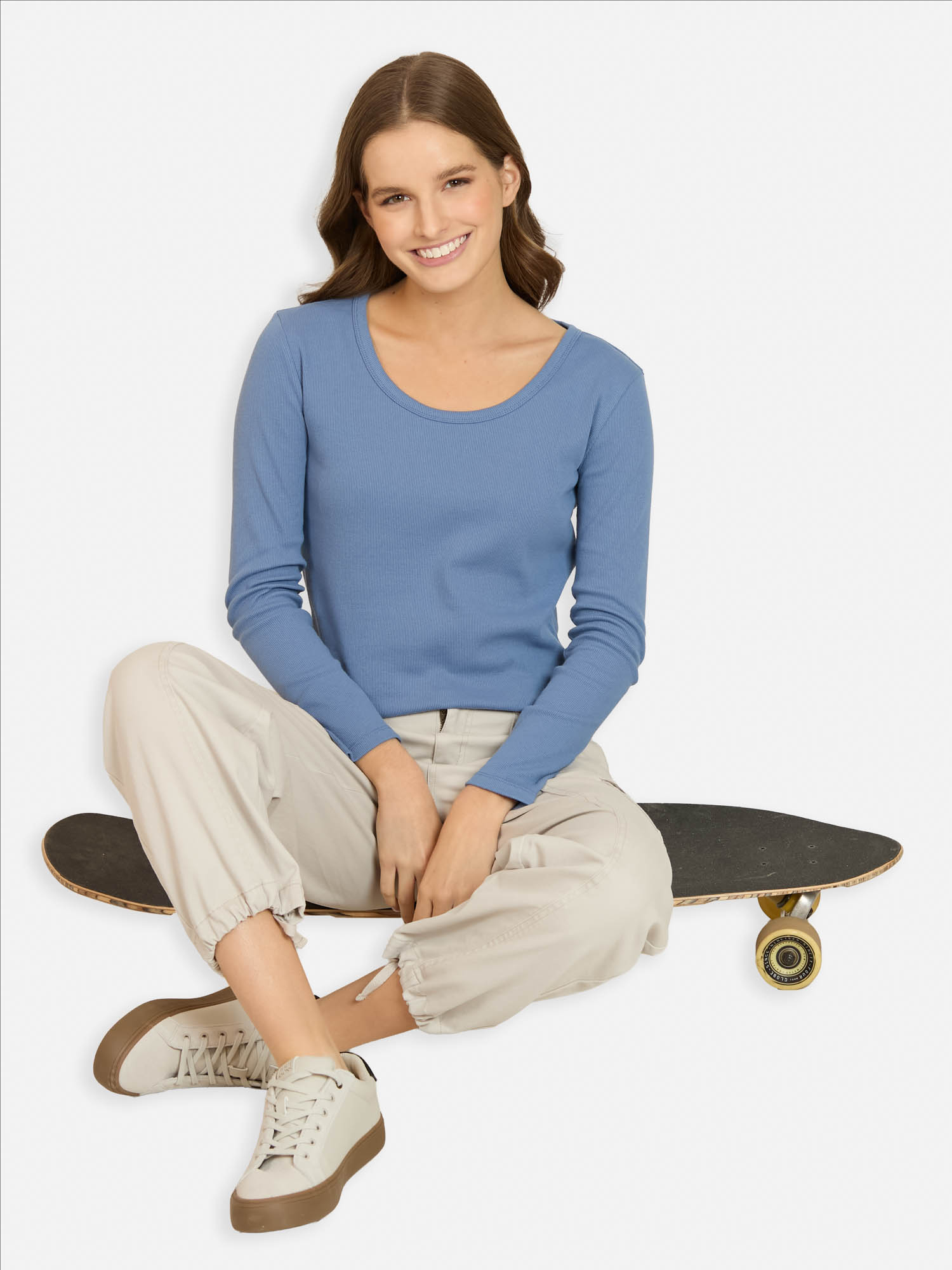 POLERA ML LIORA AZUL MUJER MAUI AND SONS - 4