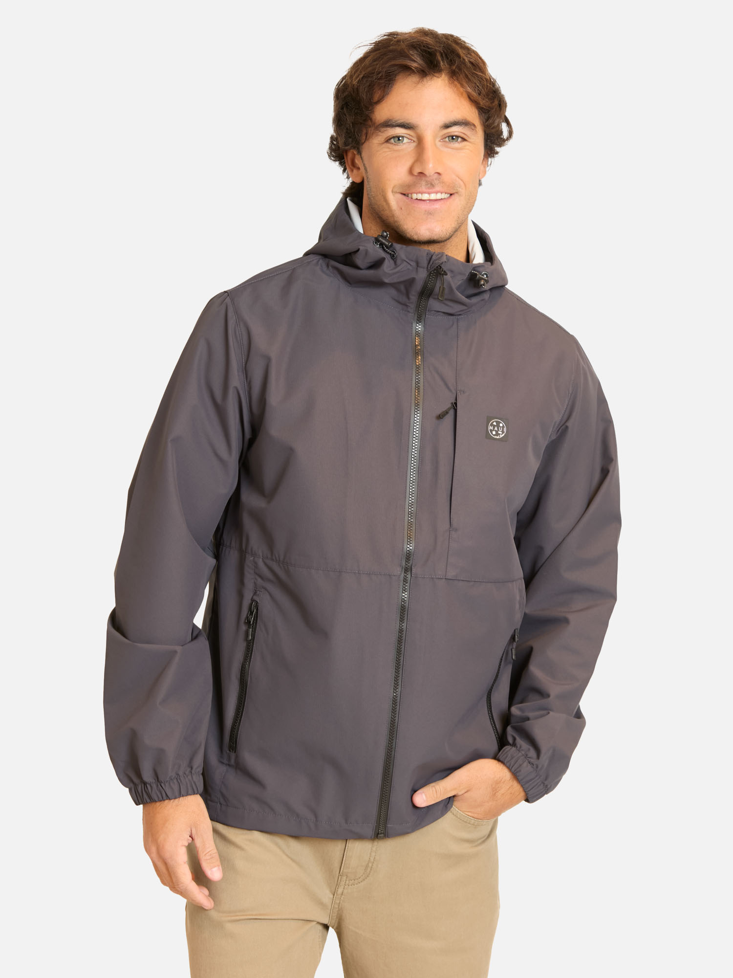 CORTAVIENTO ELAKAI GRIS HOMBRE MAUI AND SONS - 1