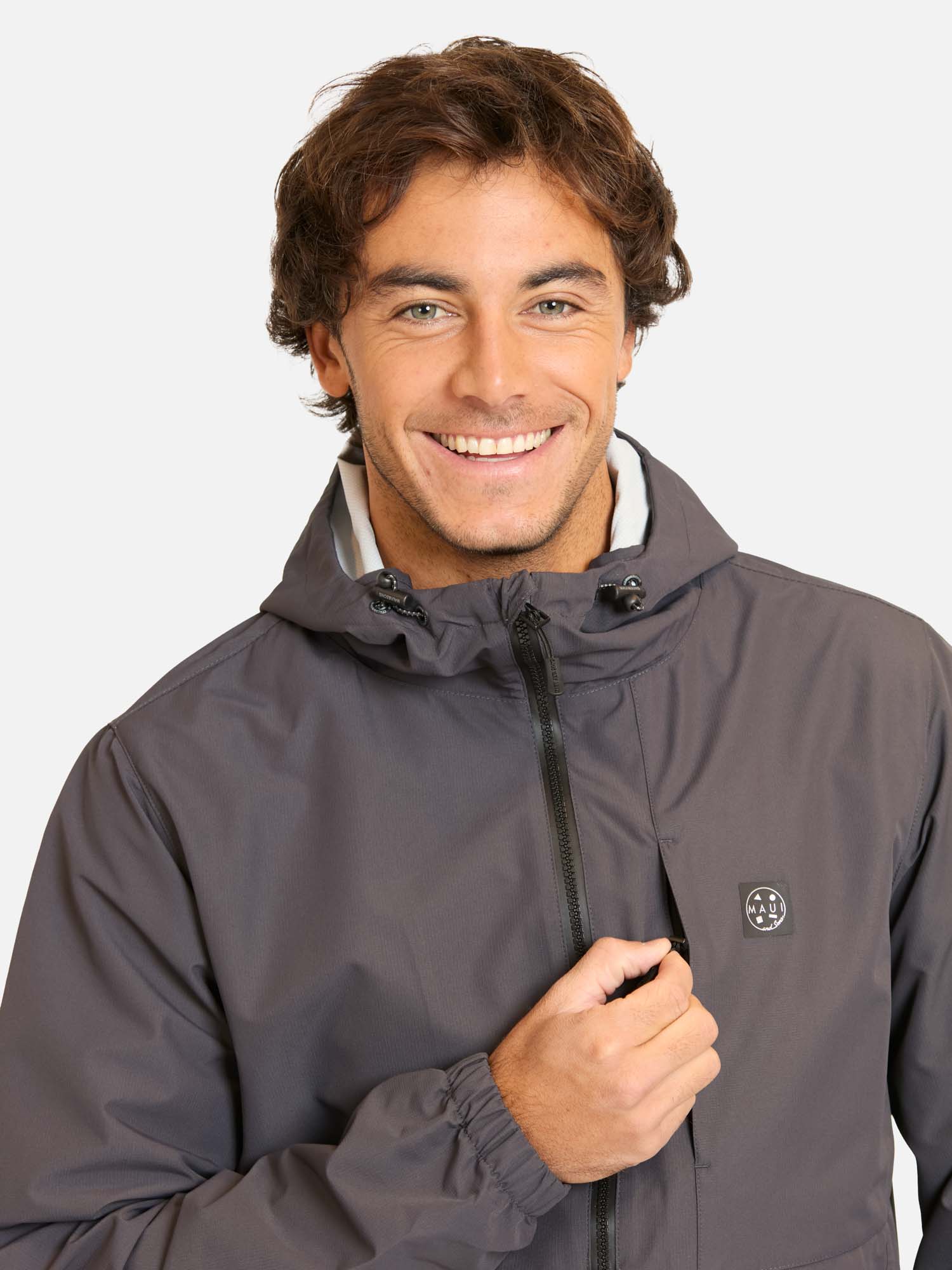 CORTAVIENTO ELAKAI GRIS HOMBRE MAUI AND SONS - 3