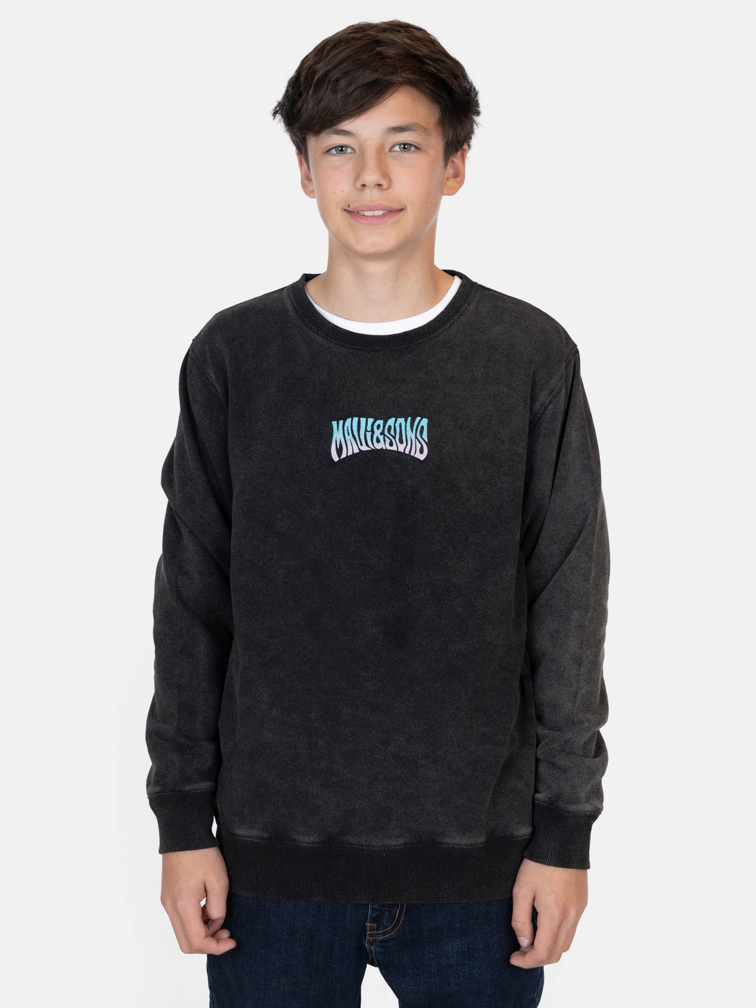 POLERON CR TYLIOR EN COLOR NEGRO INFANTIL MAUI AND SONS - 1