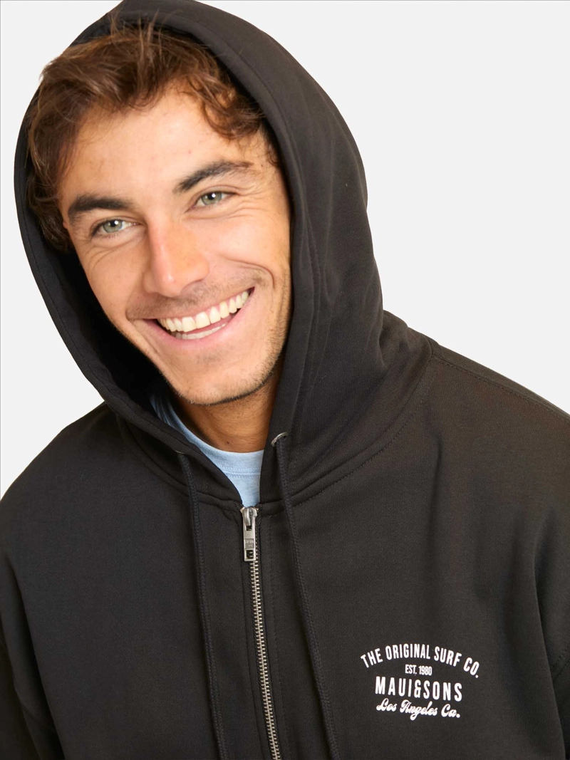 POLERON FZ BRISARIA EN COLOR NEGRO HOMBRE MAUI AND SONS - 3