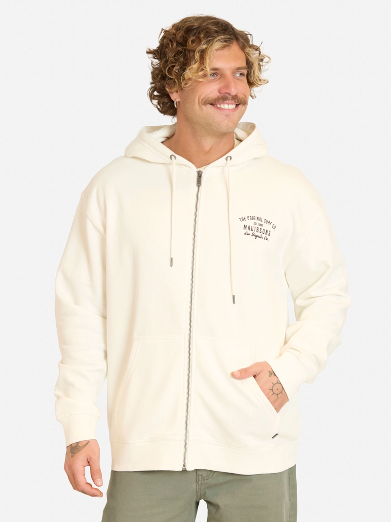 POLERON FZ PALMARIX EN COLOR BLANCO HOMBRE MAUI AND SONS - 1