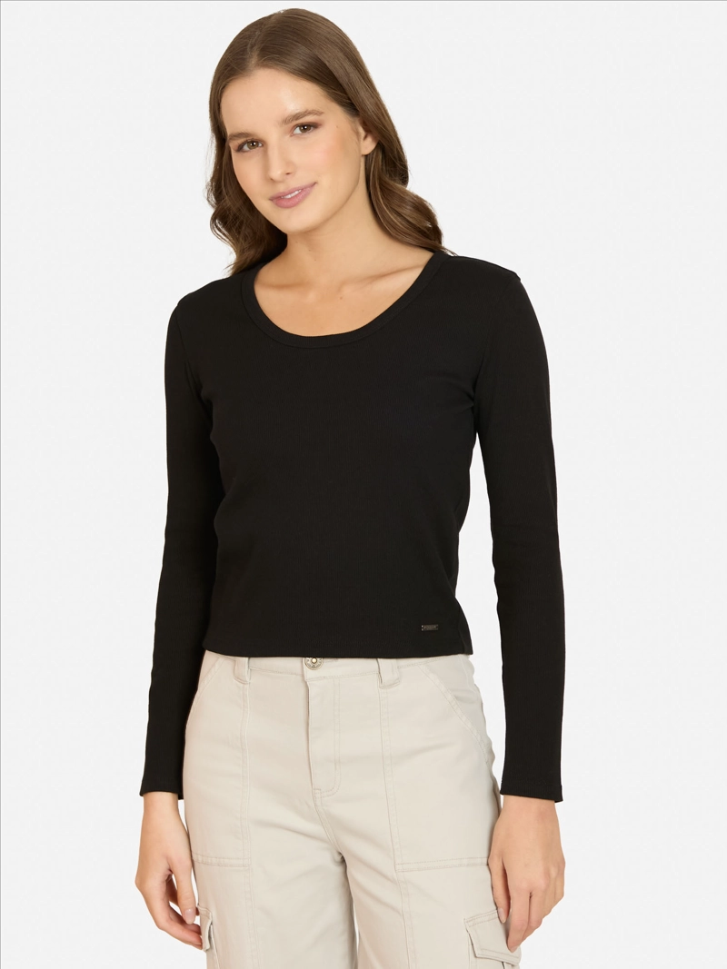 POLERA ML LIORA EN COLOR NEGRO MUJER MAUI AND SONS - 1