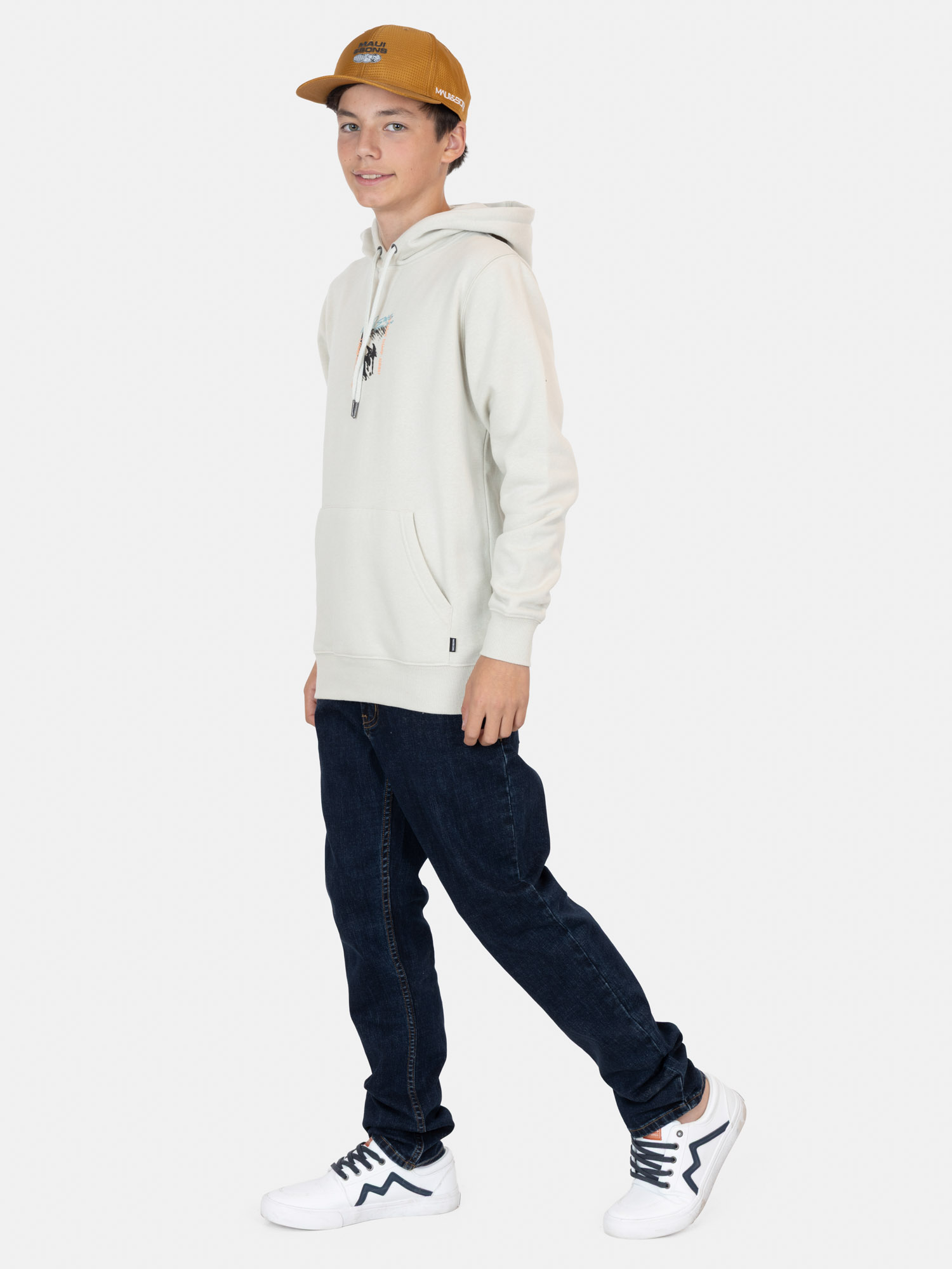POLERON CANGURO YUNEE BEIGE INFANTIL MAUI AND SONS - 4