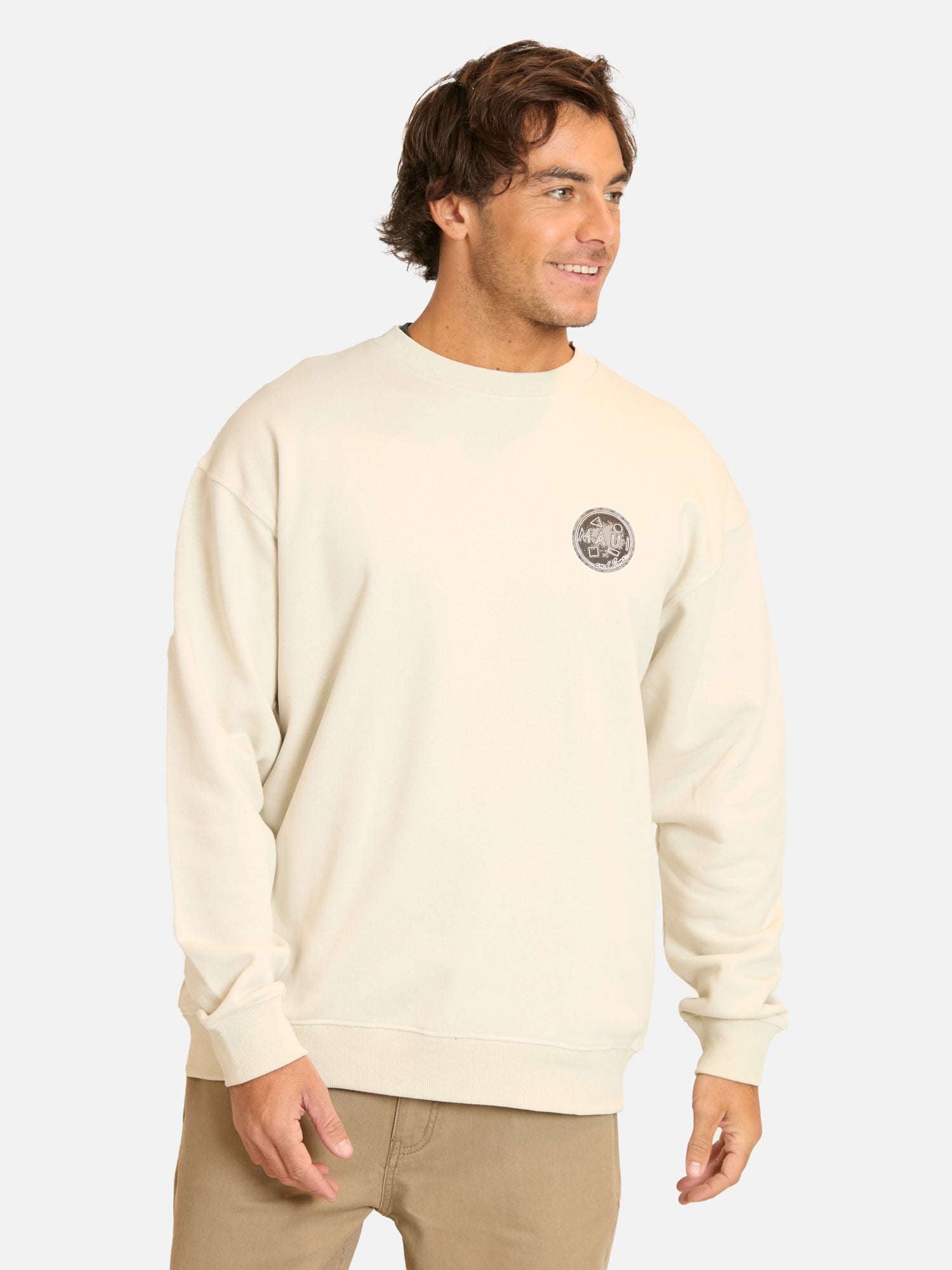 POLERON CR BRISARIA BEIGE HOMBRE MAUI AND SONS - 1