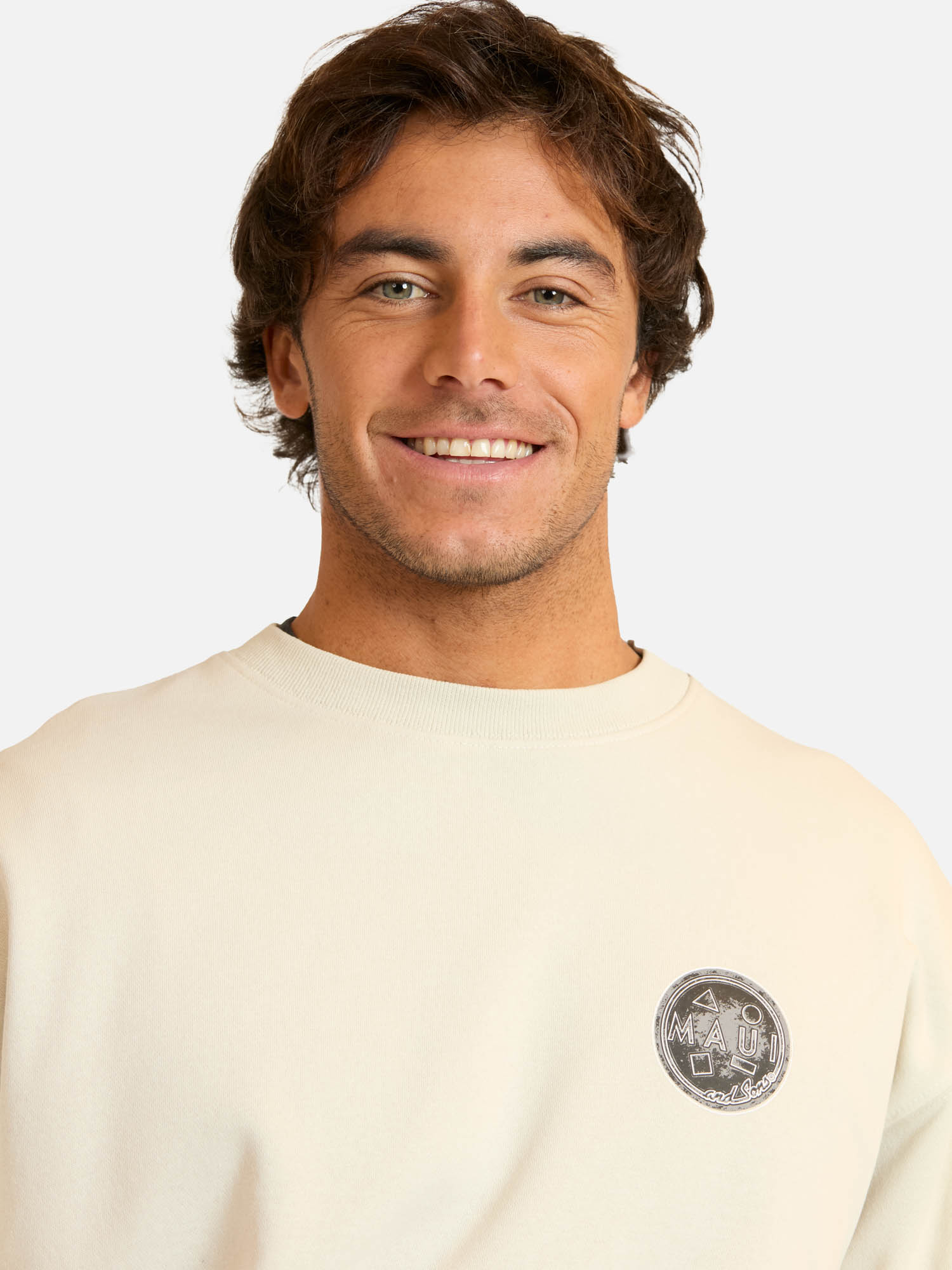 POLERON CR BRISARIA BEIGE HOMBRE MAUI AND SONS - 3