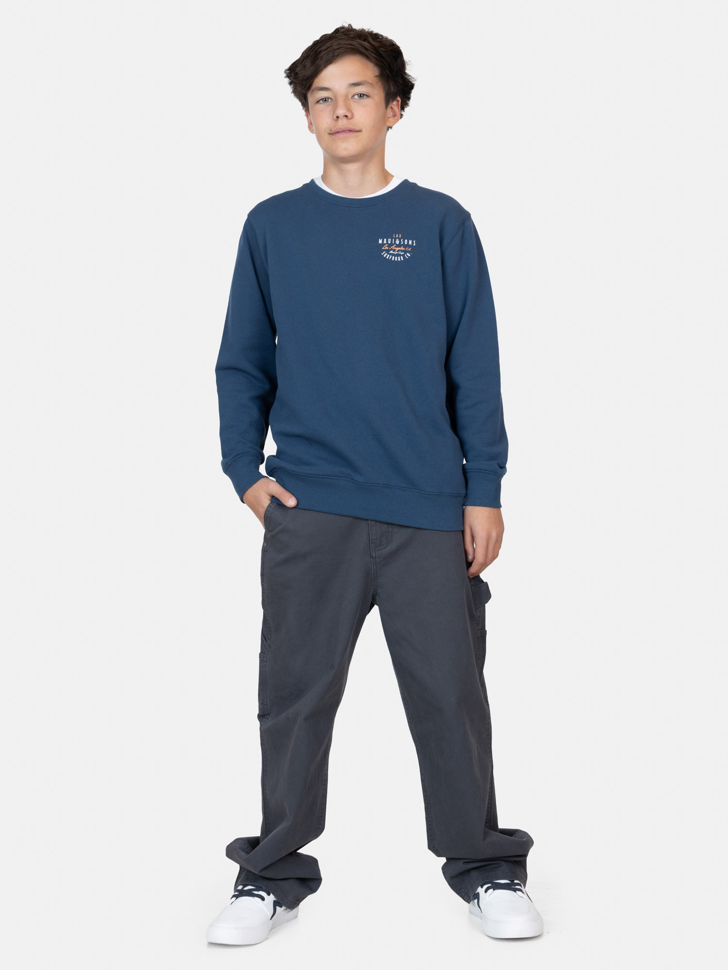 POLERON CR VAENIL CELESTE INFANTIL MAUI AND SONS - 4