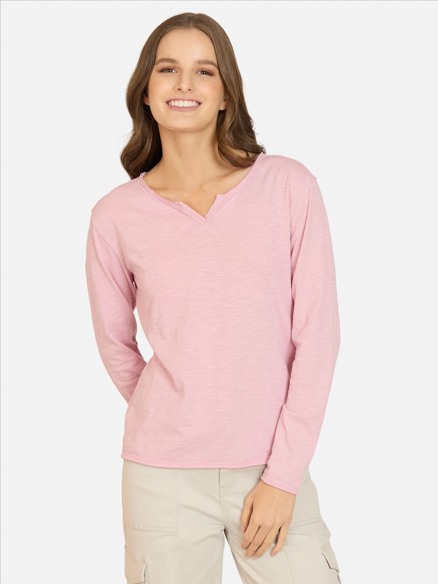 POLERA ML KALANI ROSADO MUJER MAUI AND SONS - 1