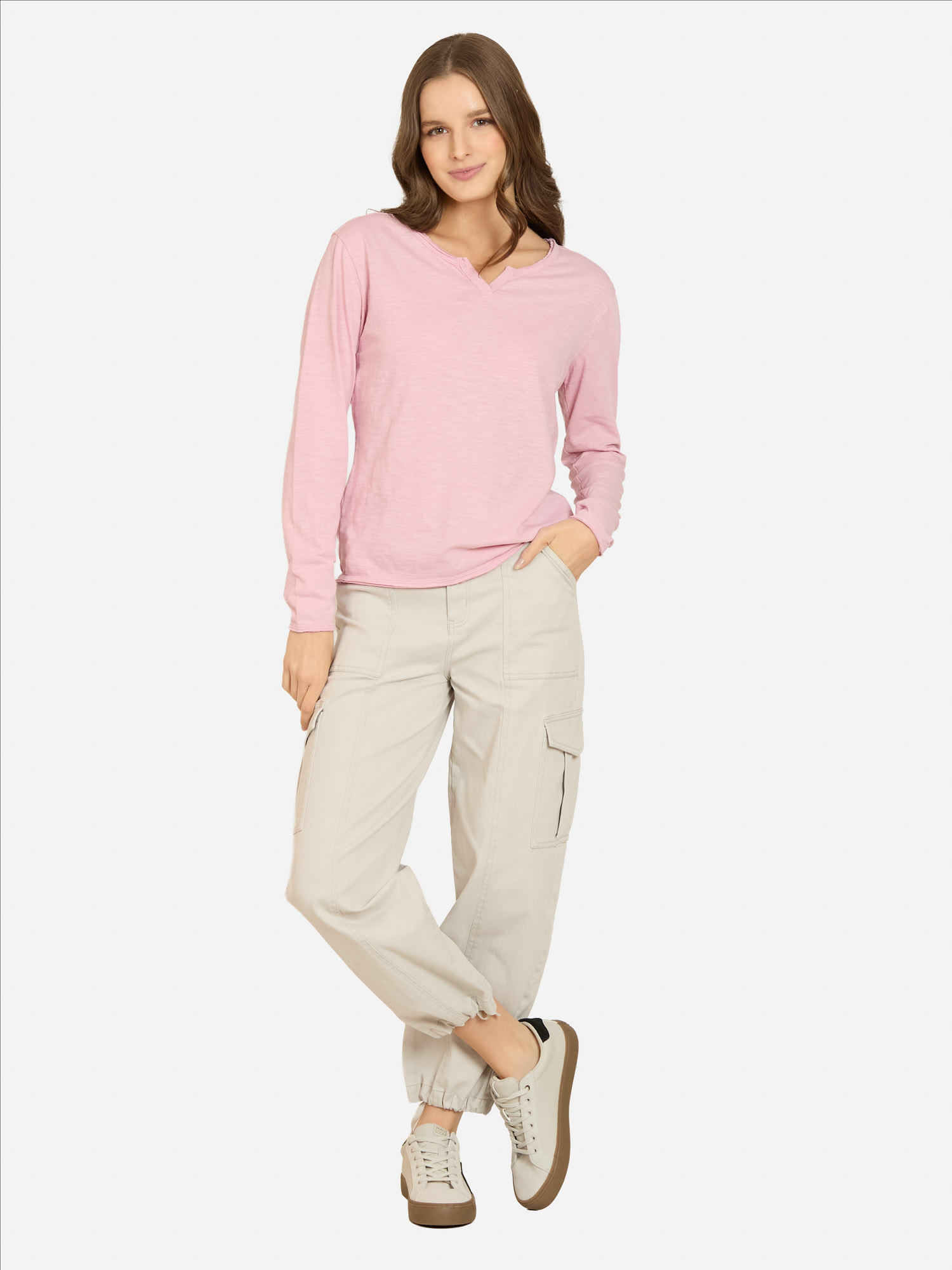 POLERA ML KALANI ROSADO MUJER MAUI AND SONS - 4