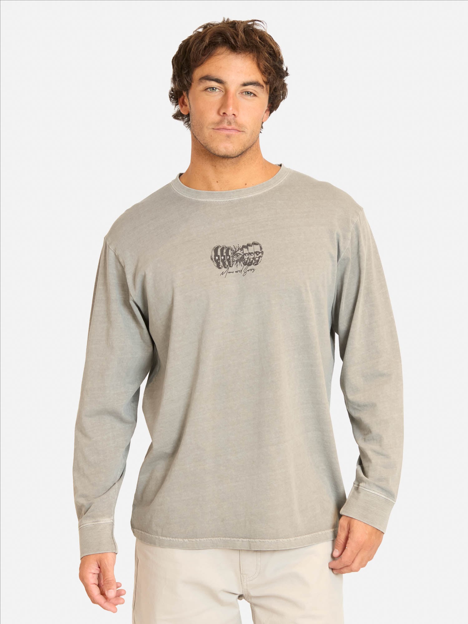 POLERA ML MAVIZ GRIS HOMBRE MAUI AND SONS - 1