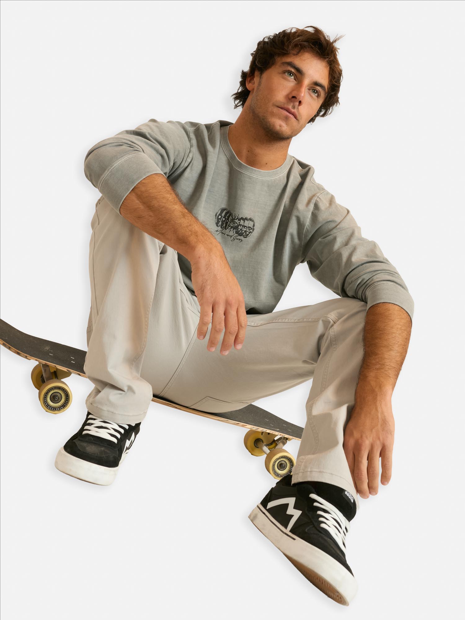 POLERA ML MAVIZ GRIS HOMBRE MAUI AND SONS - 4